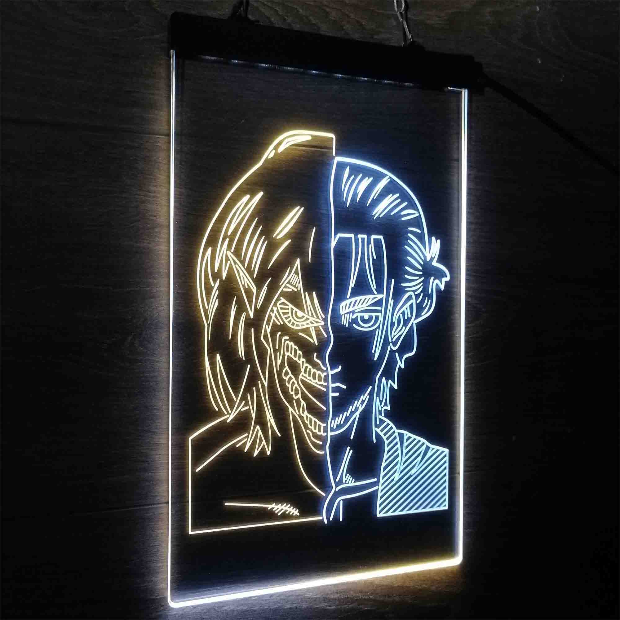 Attack on Titan Eren Jaeger Led Neon Light Up Sign