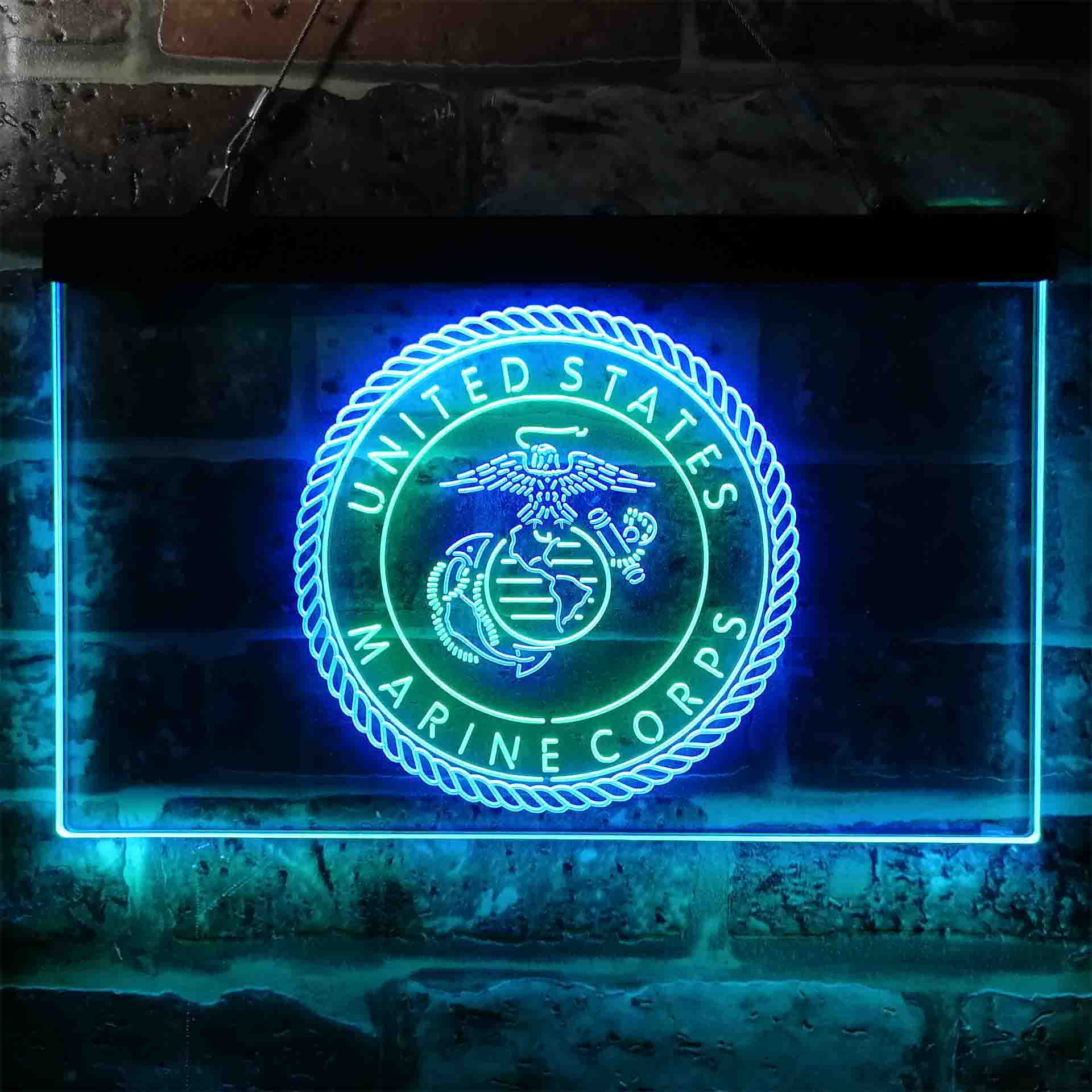 Neon Usmc US Marine Corps Trademark Neon Sign - LED LAB CAVE