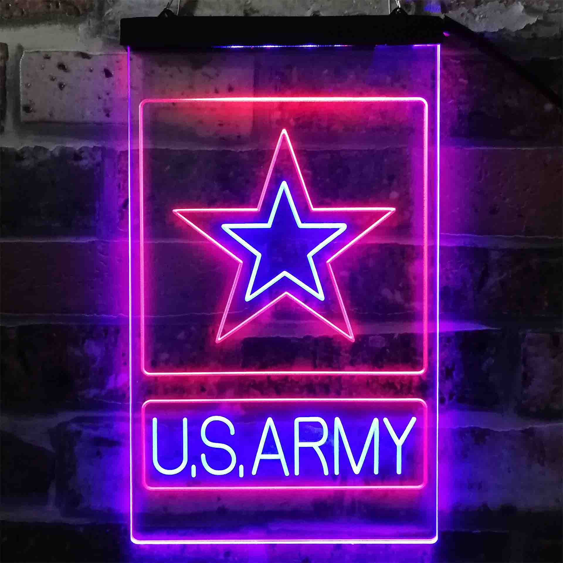 U.S. Army Star Neon LED Sign