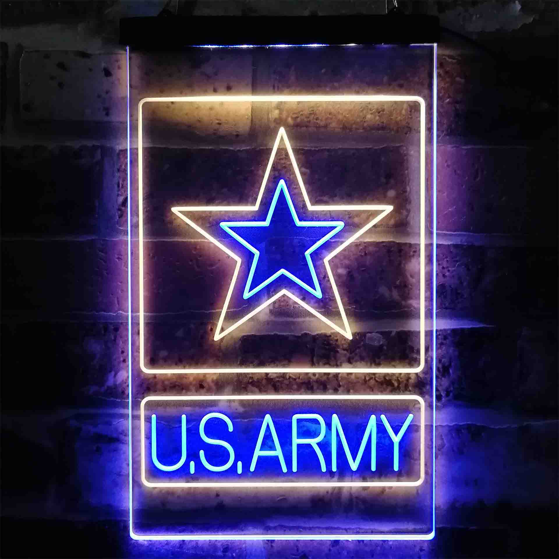 U.S. Army Star Neon LED Sign