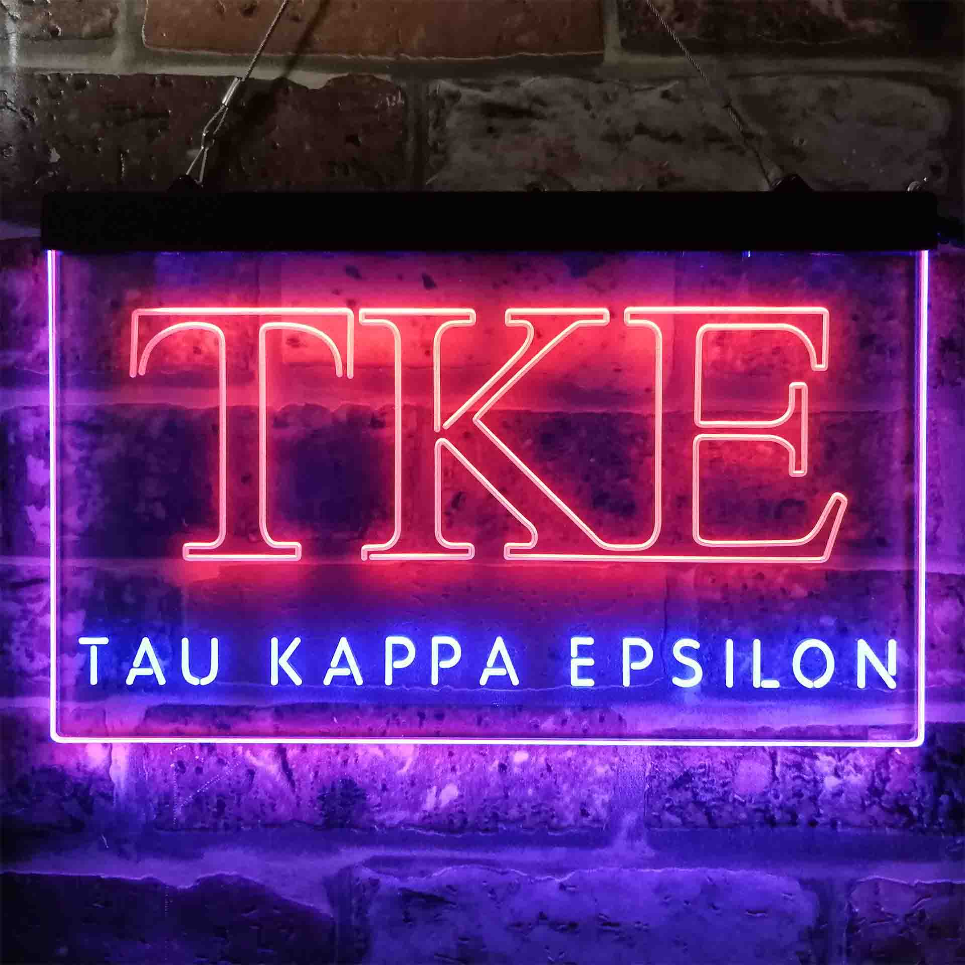 Tau Kappa Epsilon Fraternity Greek Letter Organization Neon LED Sign