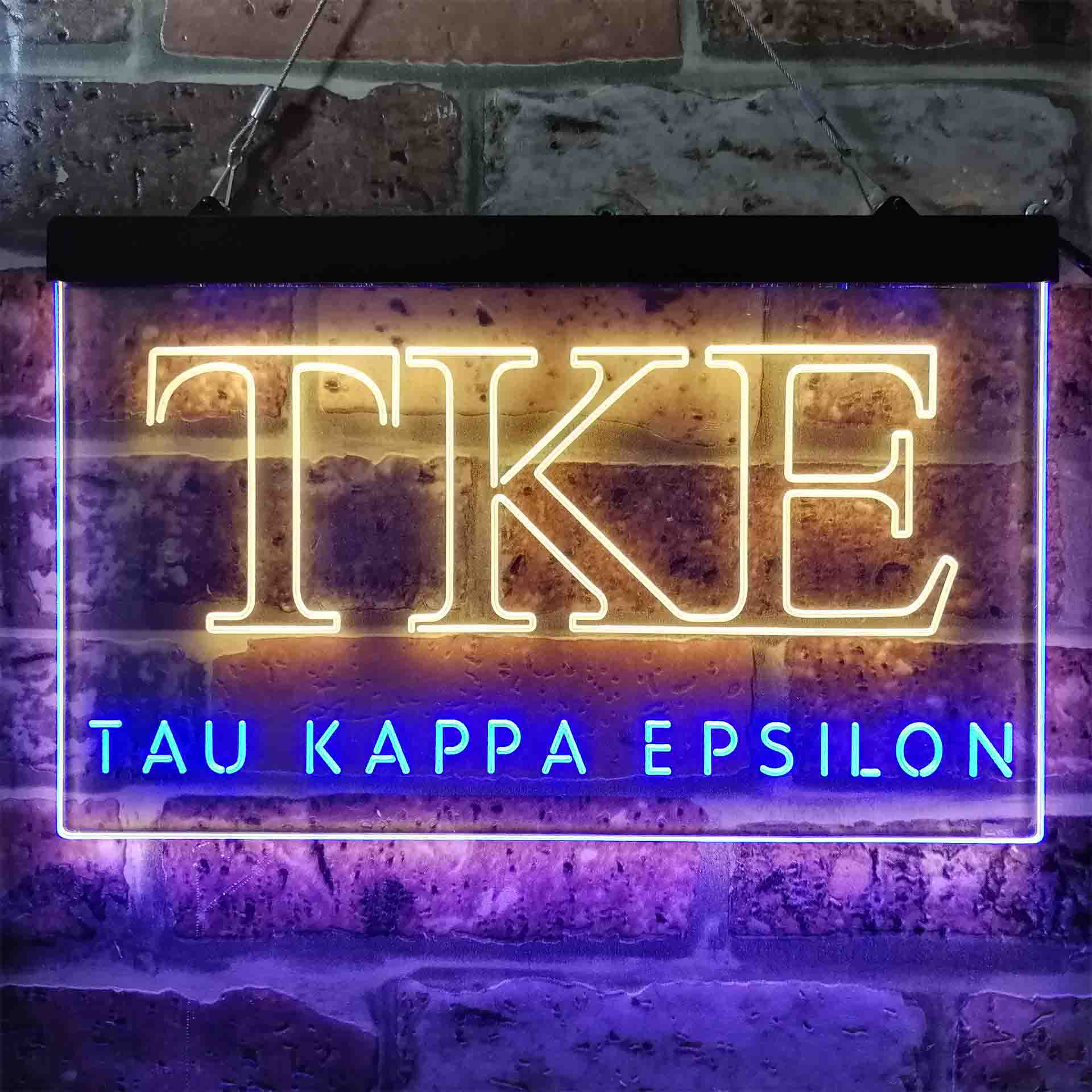 Tau Kappa Epsilon Fraternity Greek Letter Organization Neon LED Sign