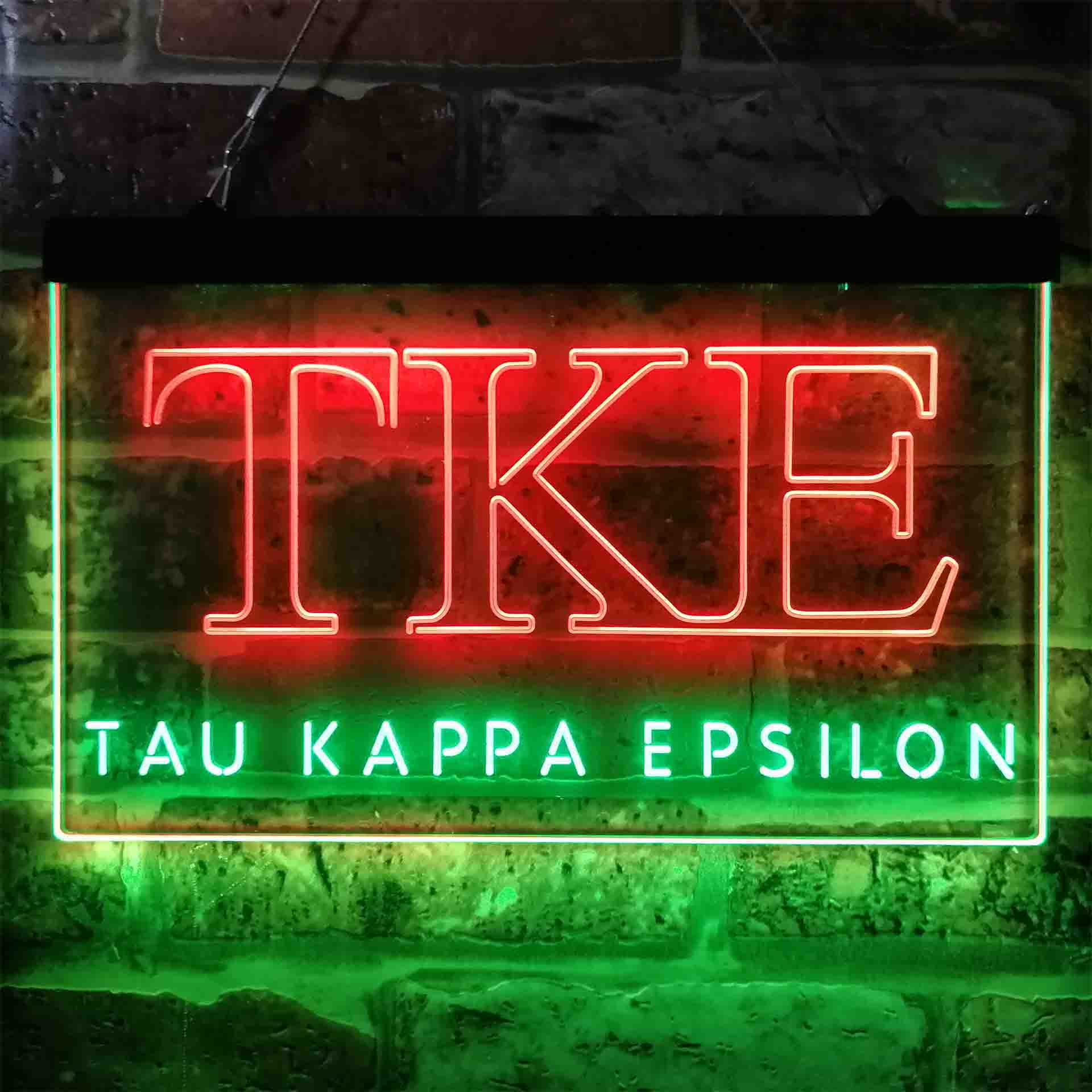 Tau Kappa Epsilon Fraternity Greek Letter Organization Neon LED Sign