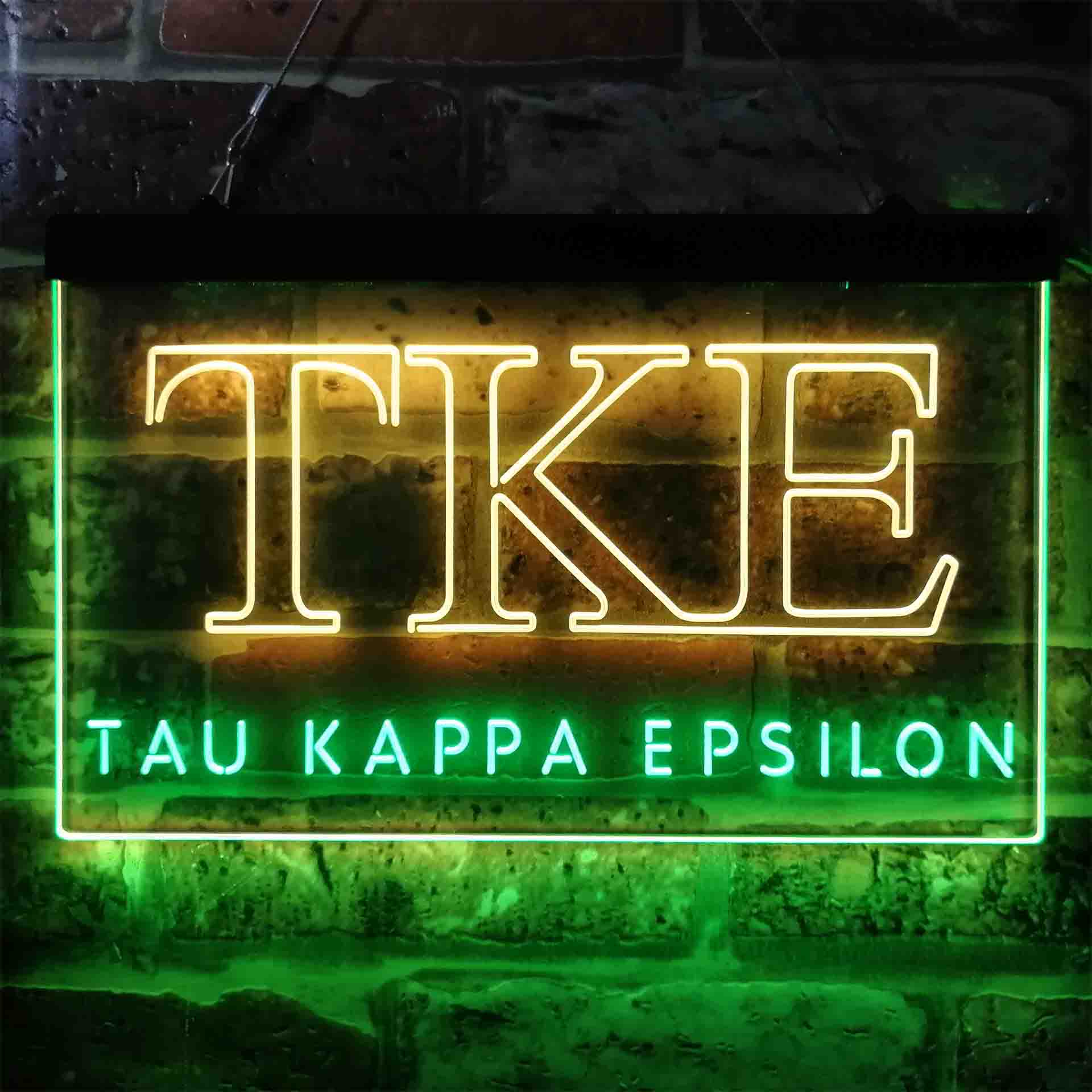 Tau Kappa Epsilon Fraternity Greek Letter Organization Neon LED Sign