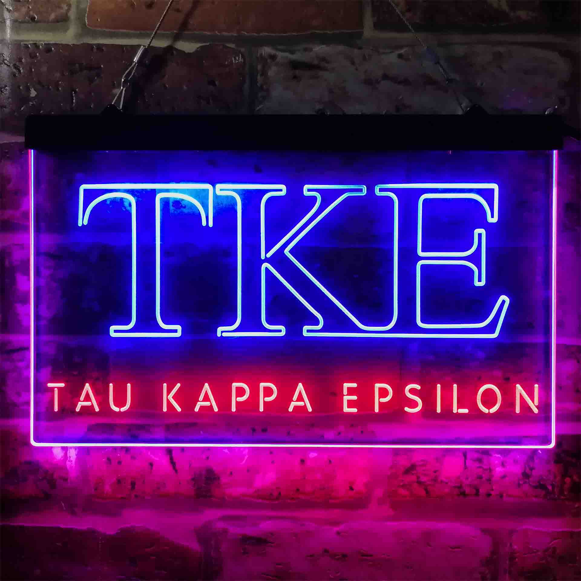 Tau Kappa Epsilon Fraternity Greek Letter Organization Neon LED Sign