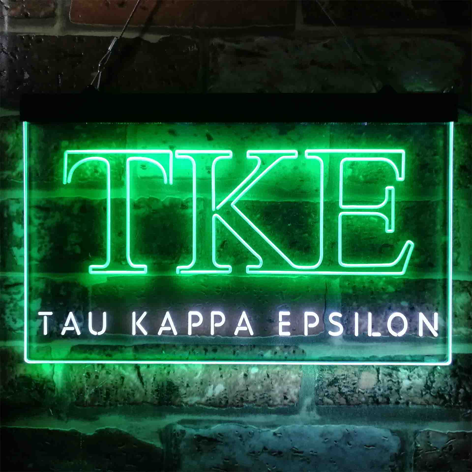 Tau Kappa Epsilon Fraternity Greek Letter Organization Neon LED Sign