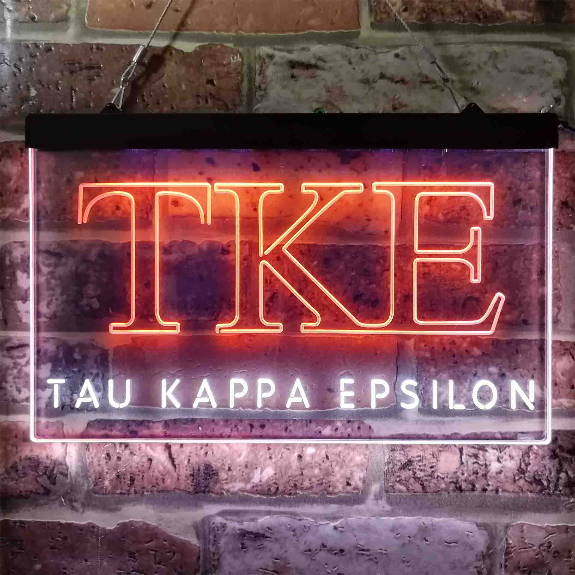 Tau Kappa Epsilon Fraternity Greek Letter Organization Neon LED Sign