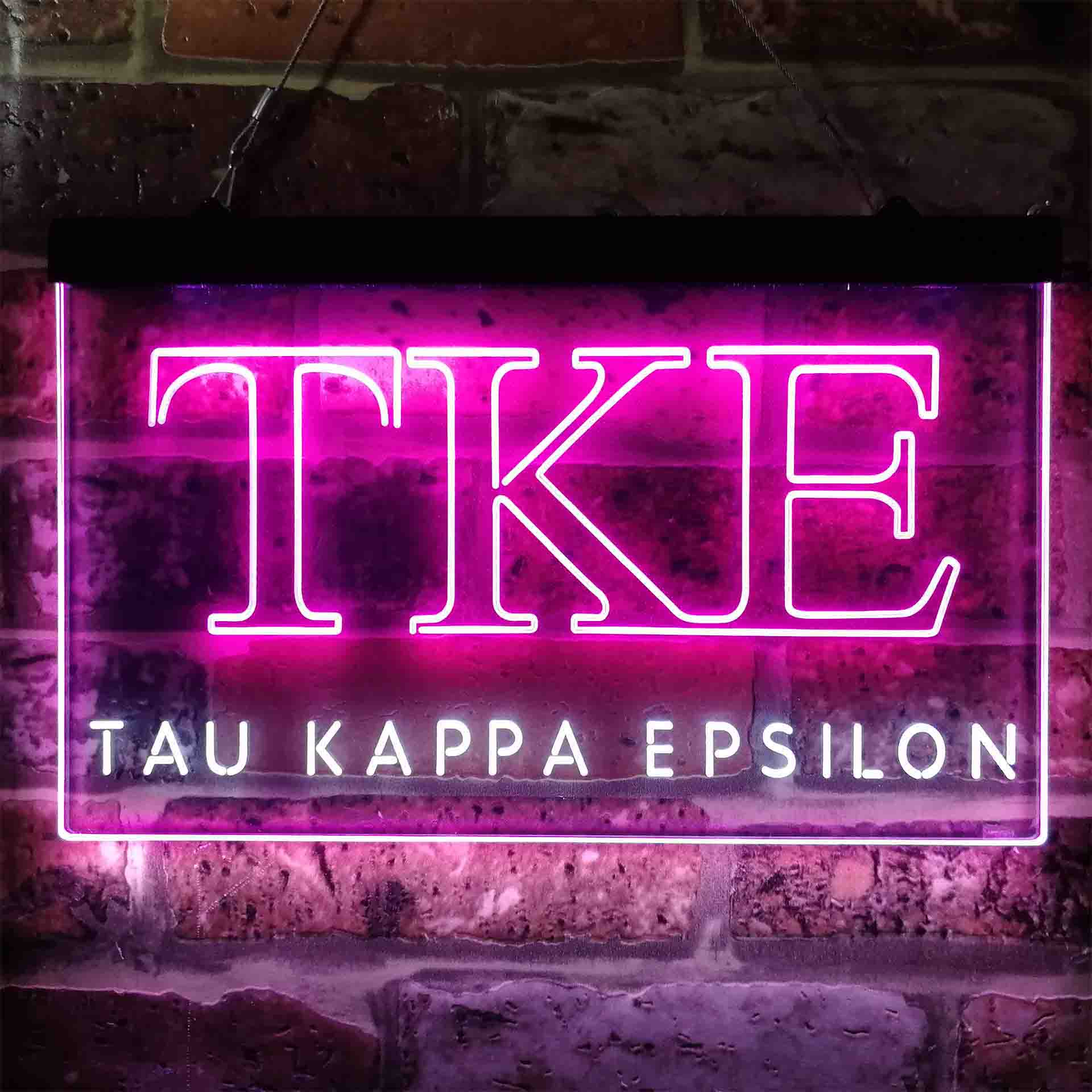 Tau Kappa Epsilon Fraternity Greek Letter Organization Neon LED Sign