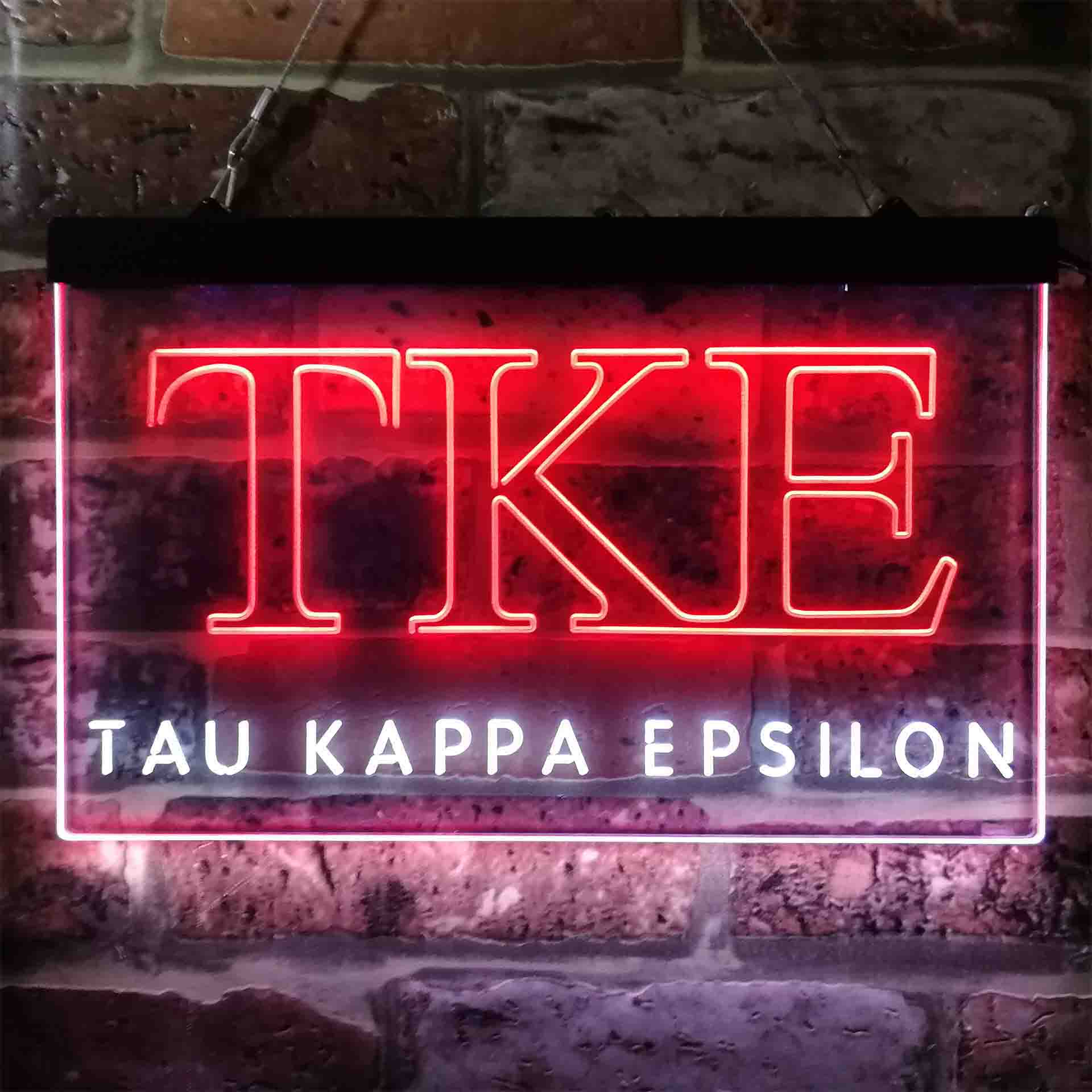 Tau Kappa Epsilon Fraternity Greek Letter Organization Neon LED Sign