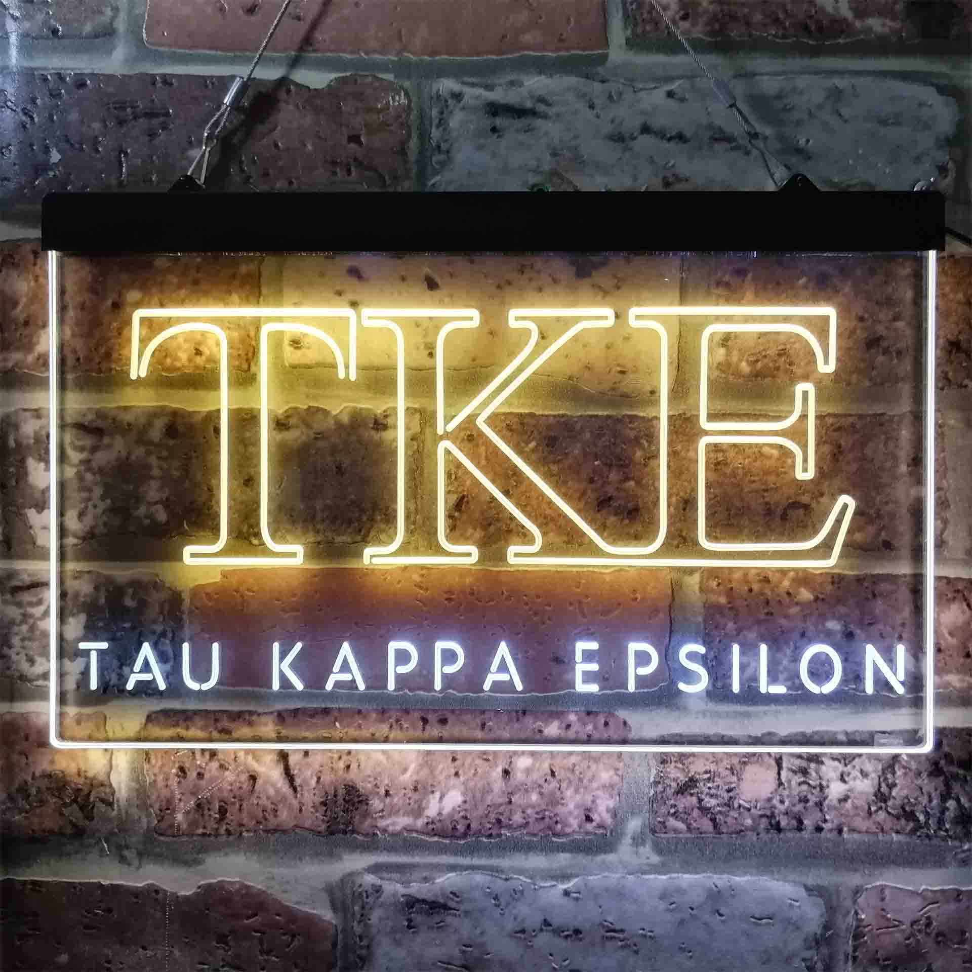 Tau Kappa Epsilon Fraternity Greek Letter Organization Neon LED Sign