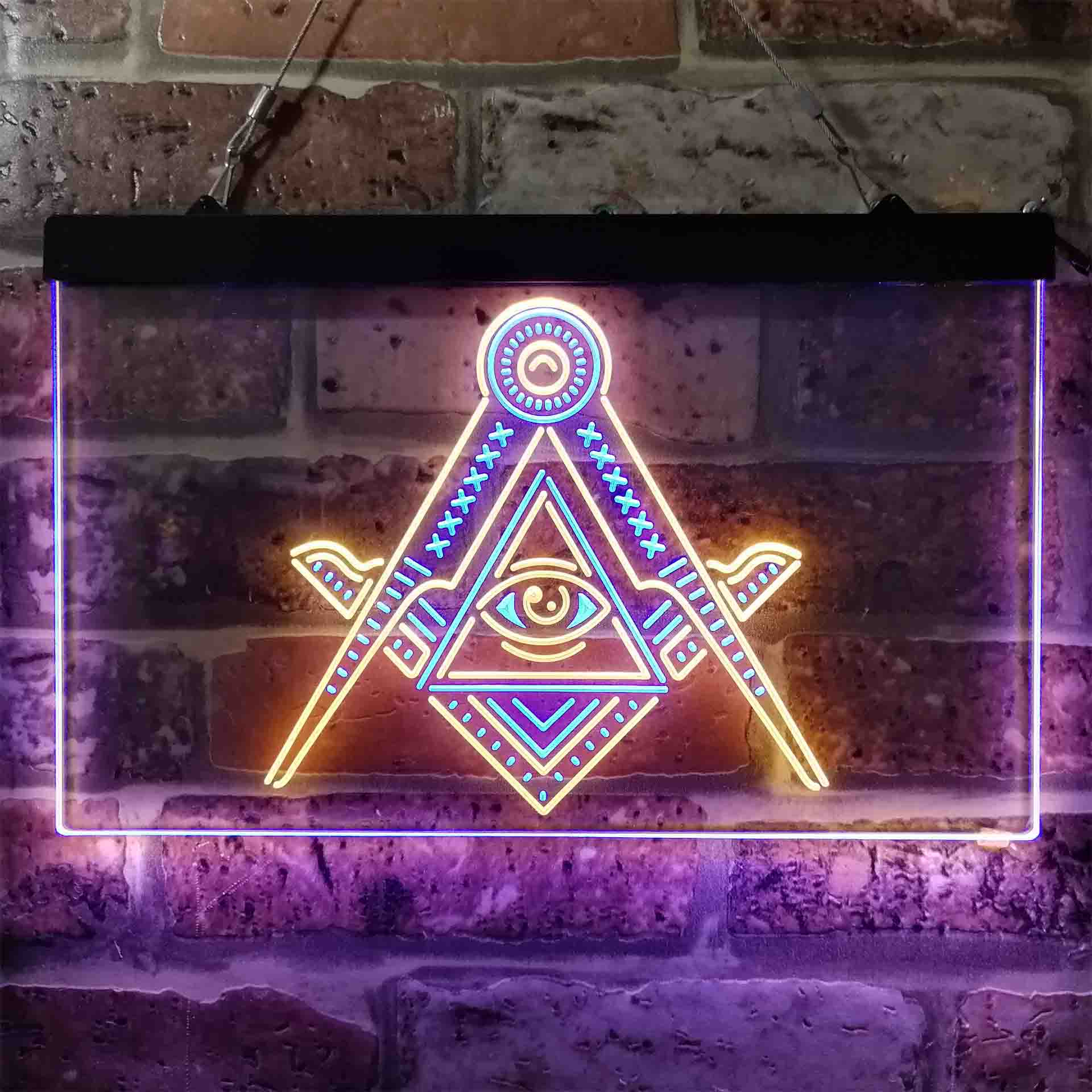 Freemasonry All Seeing Eye Neon LED Sign