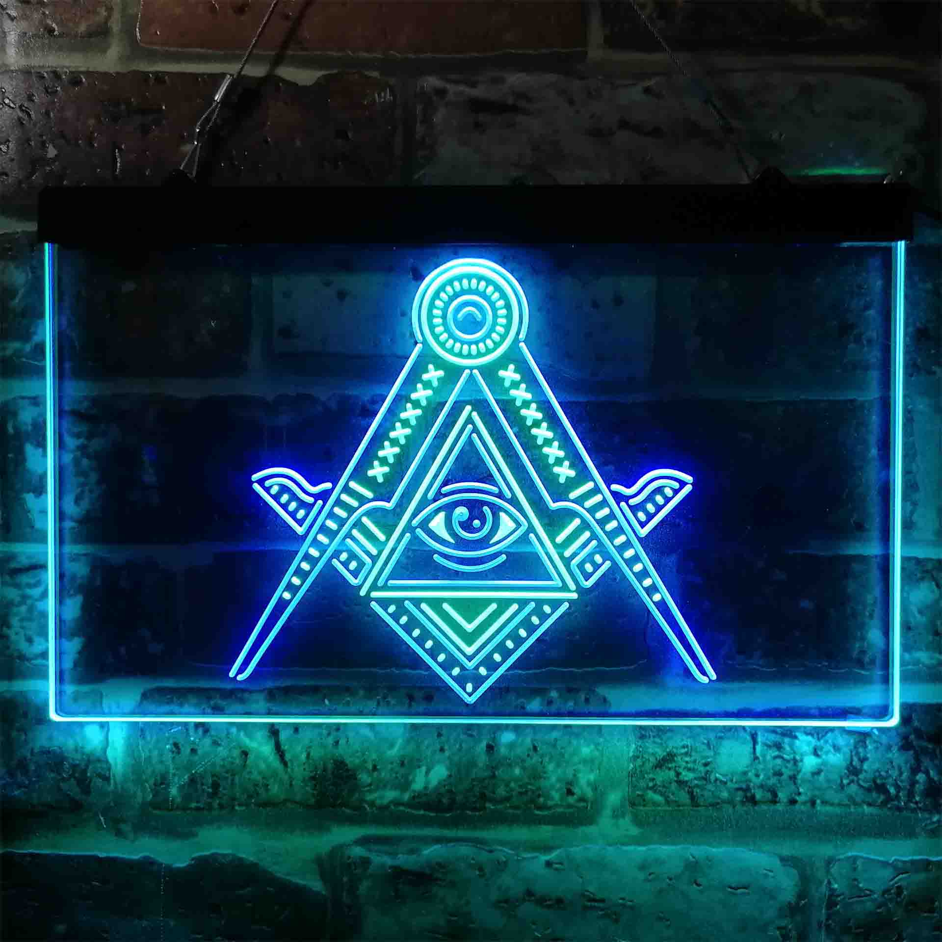 Freemasonry All Seeing Eye Neon LED Sign