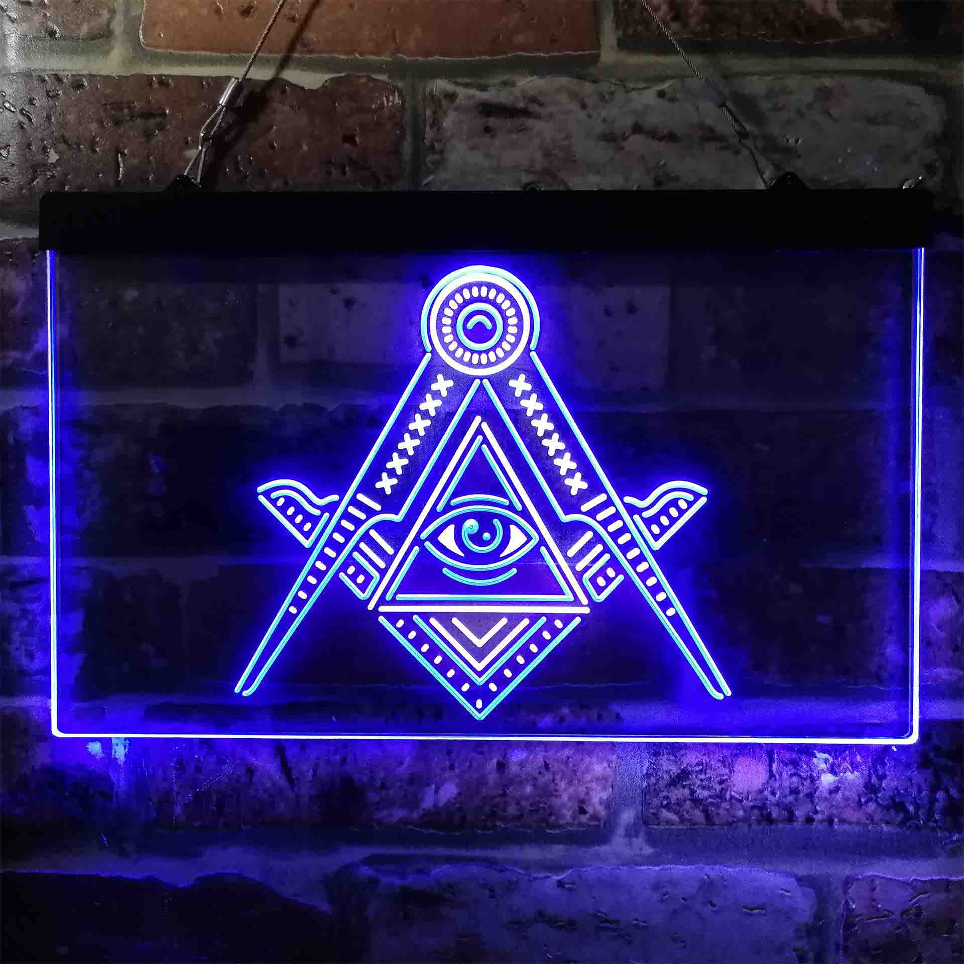 Freemasonry All Seeing Eye Neon LED Sign