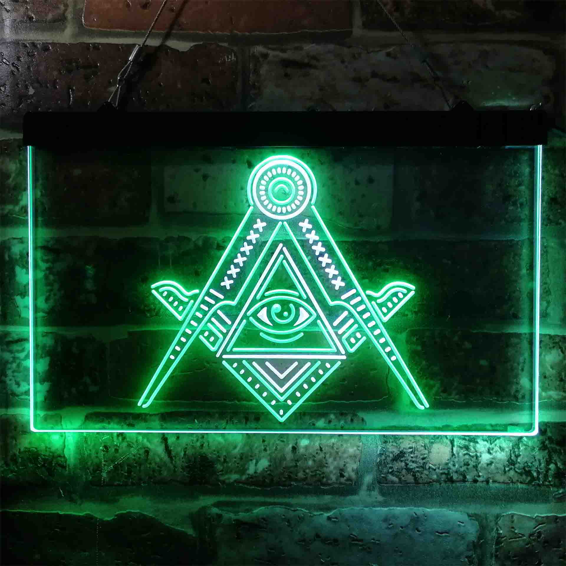 Freemasonry All Seeing Eye Neon LED Sign