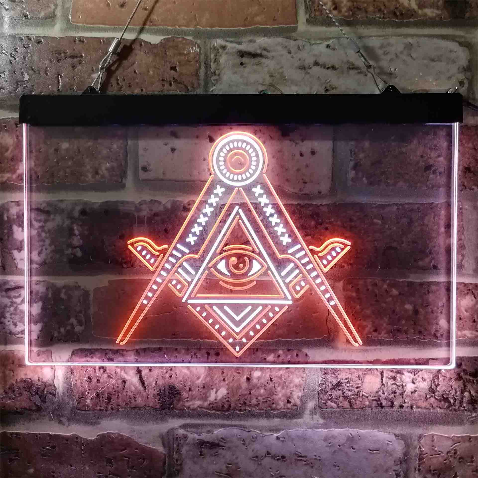 Freemasonry All Seeing Eye Neon LED Sign