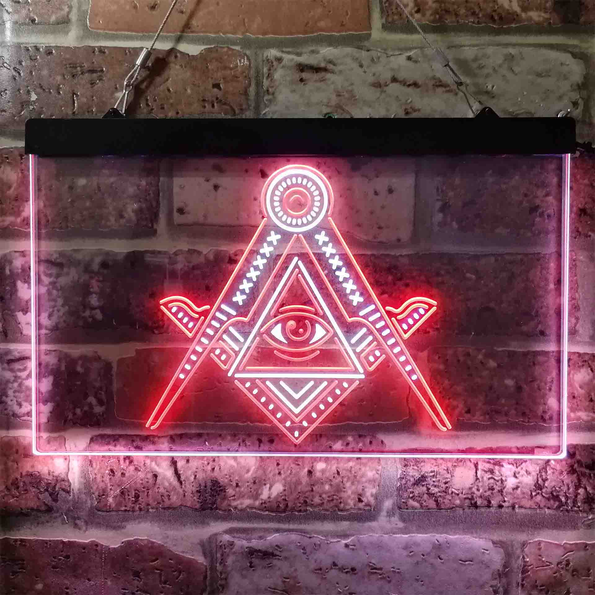 Freemasonry All Seeing Eye Neon LED Sign