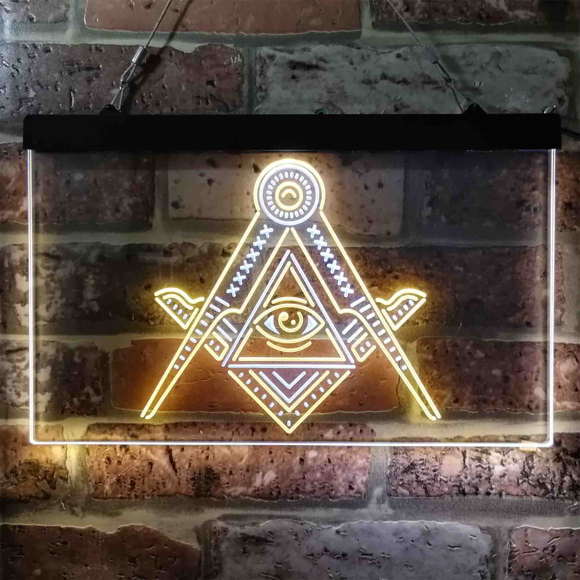 Freemasonry All Seeing Eye Neon LED Sign