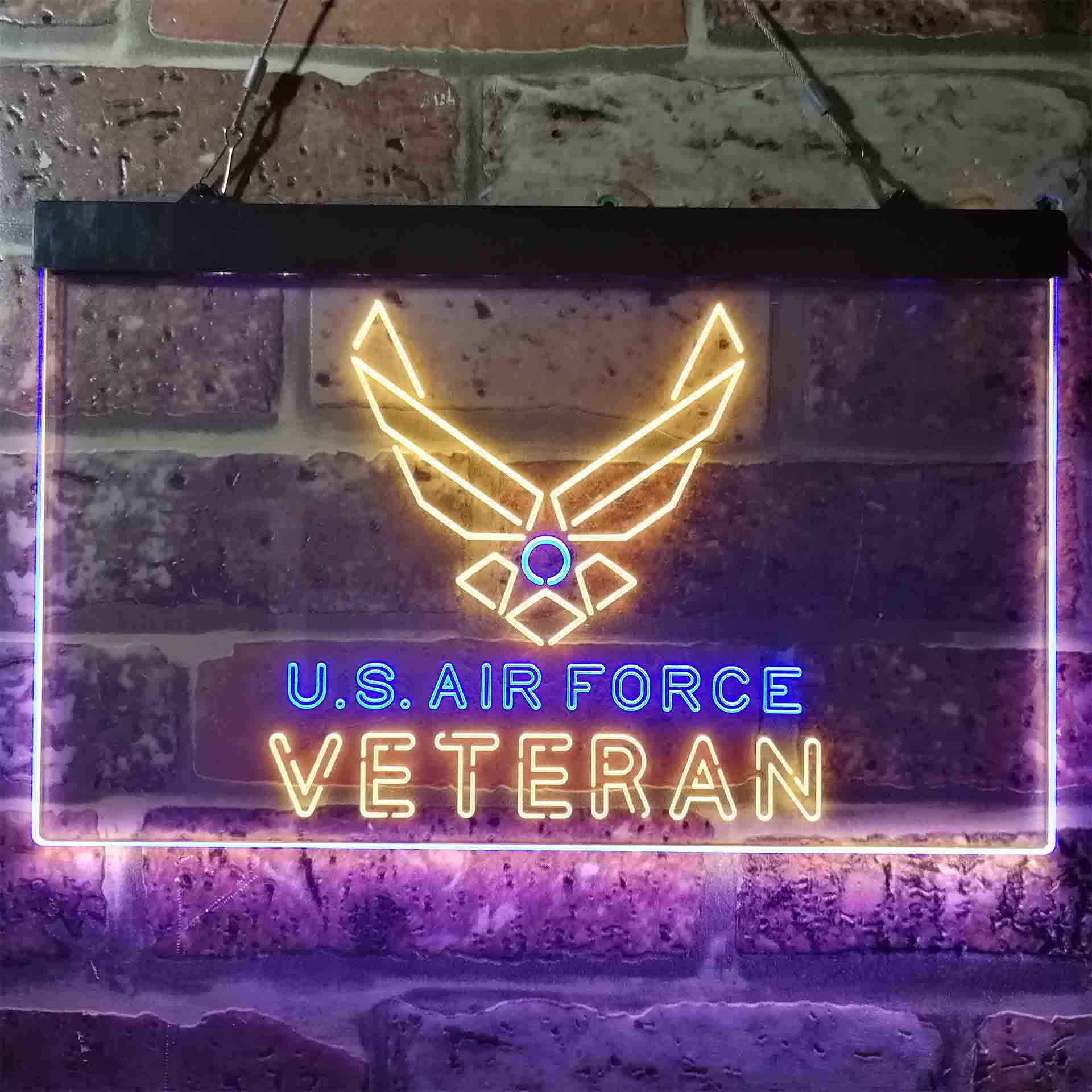US Air Force Veteran Neon LED Sign