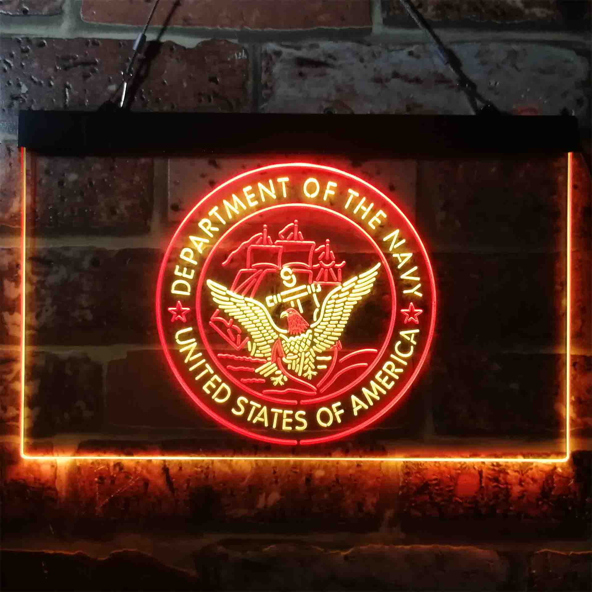 US Navy Logo Neon Sign - LED LAB CAVE
