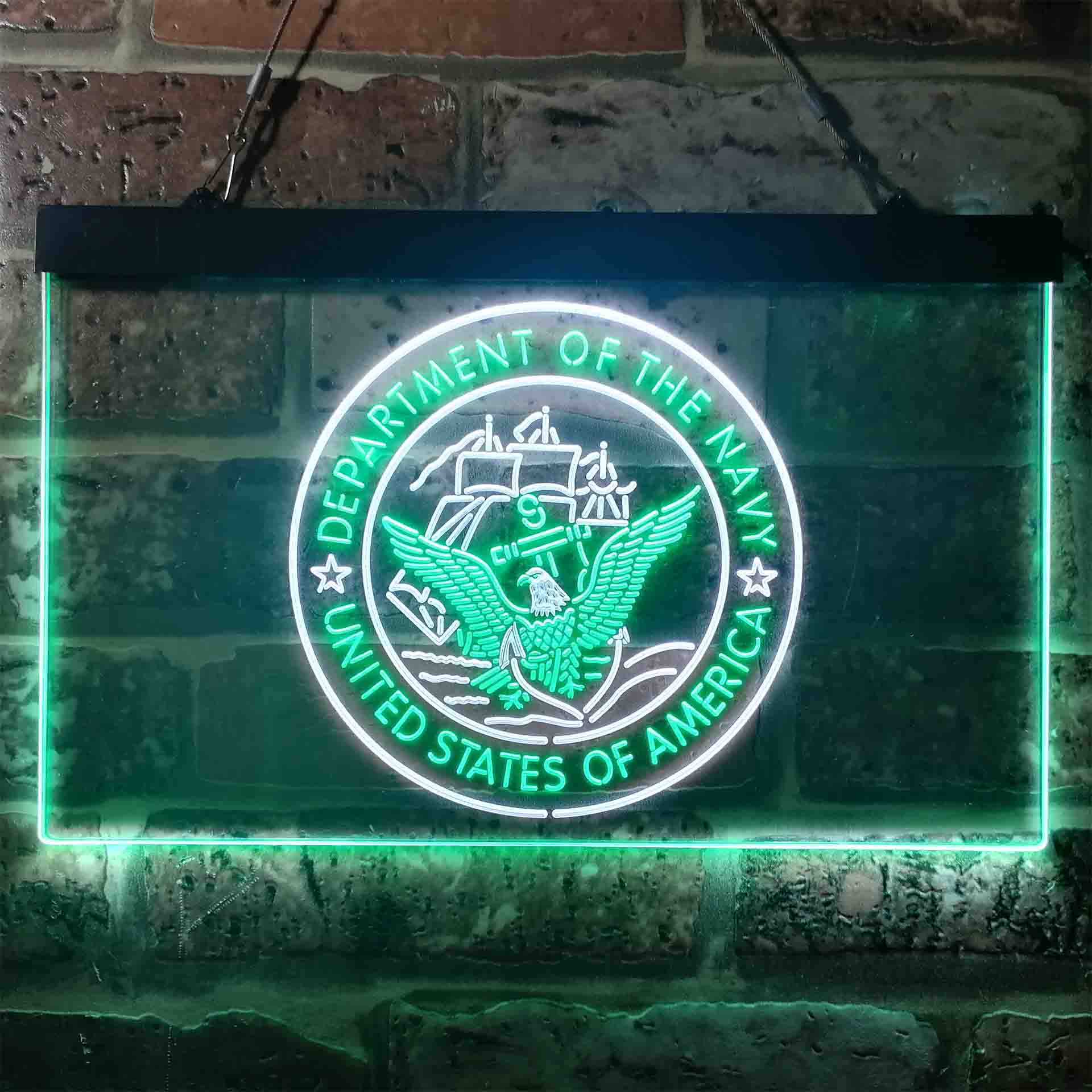 US Navy Logo Neon Sign - LED LAB CAVE
