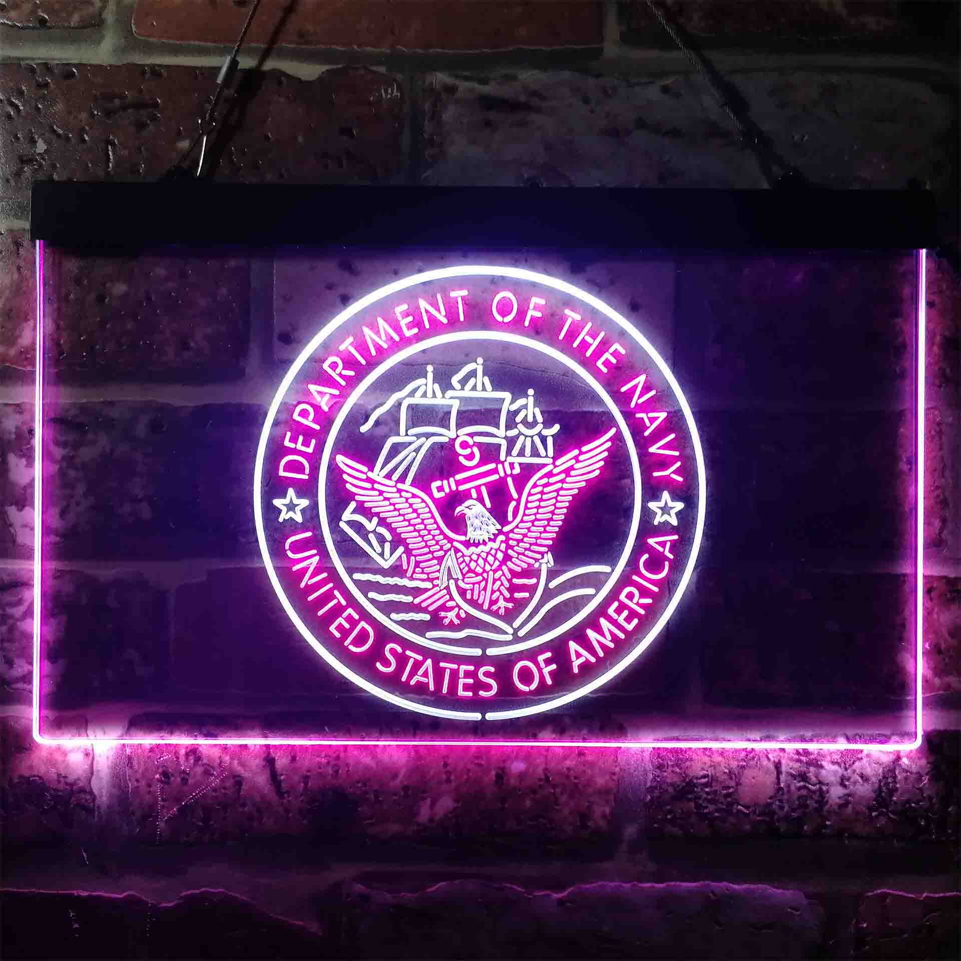 US Navy Logo Neon LED Sign