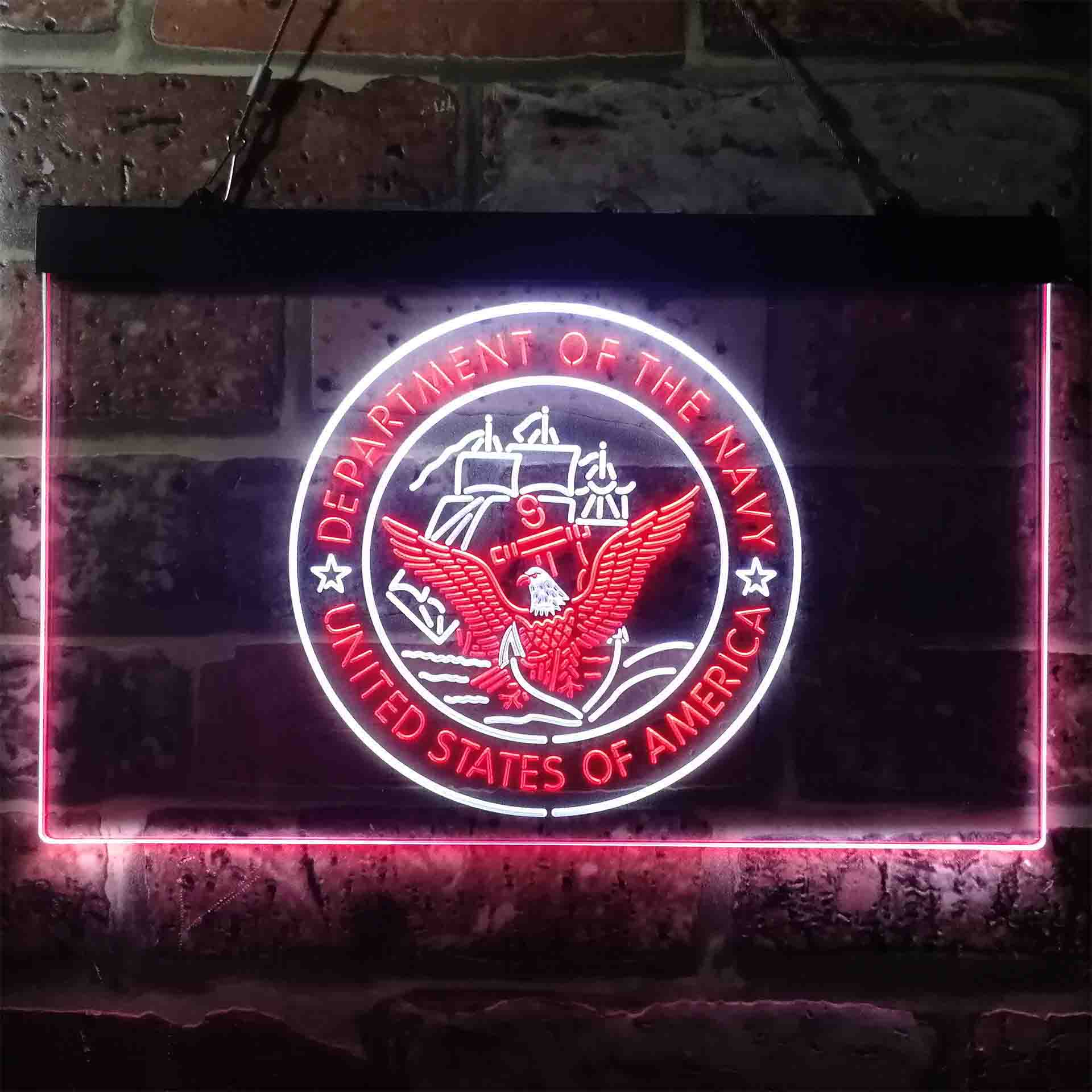 US Navy Logo Neon LED Sign