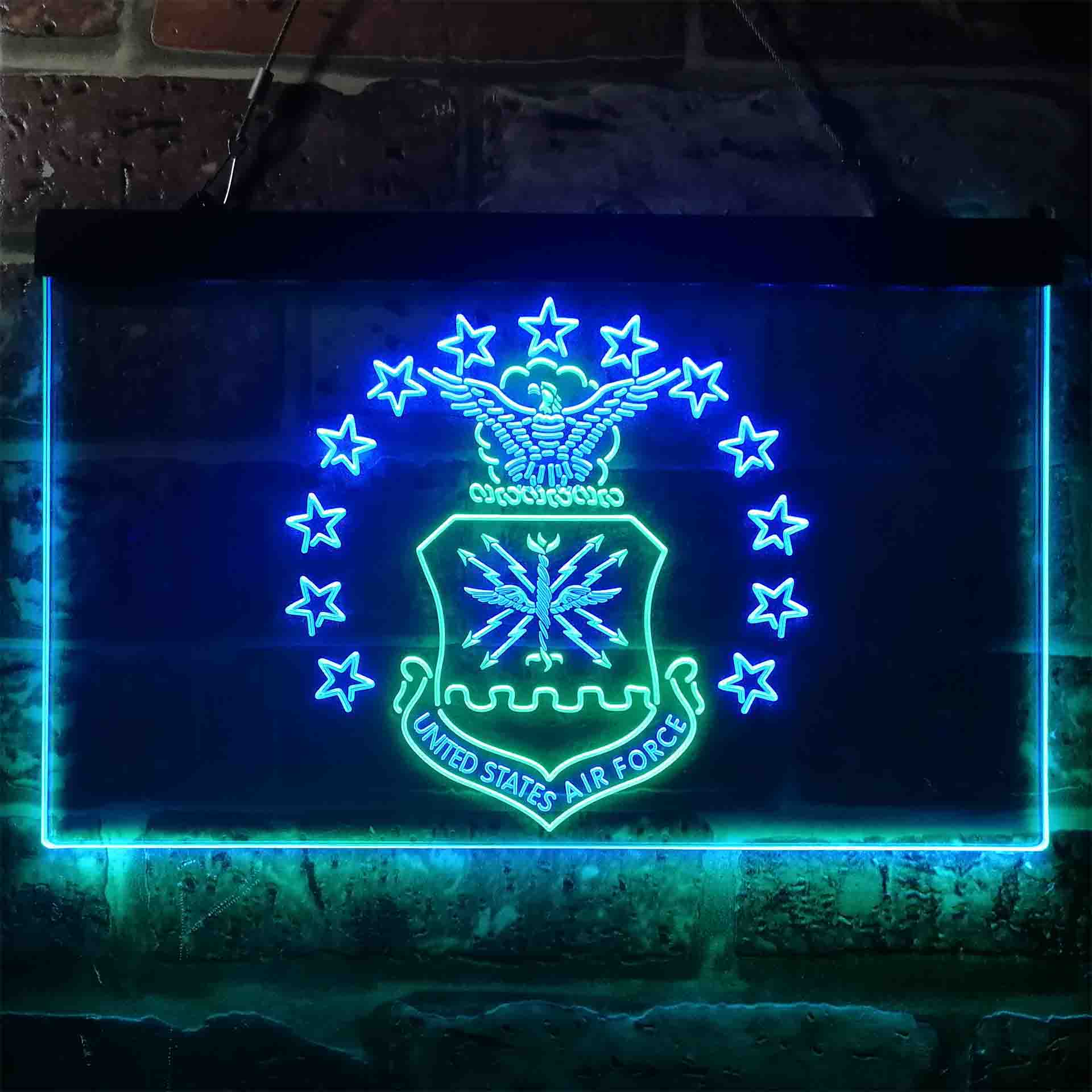US Air Force Eagle Badge Neon LED Sign