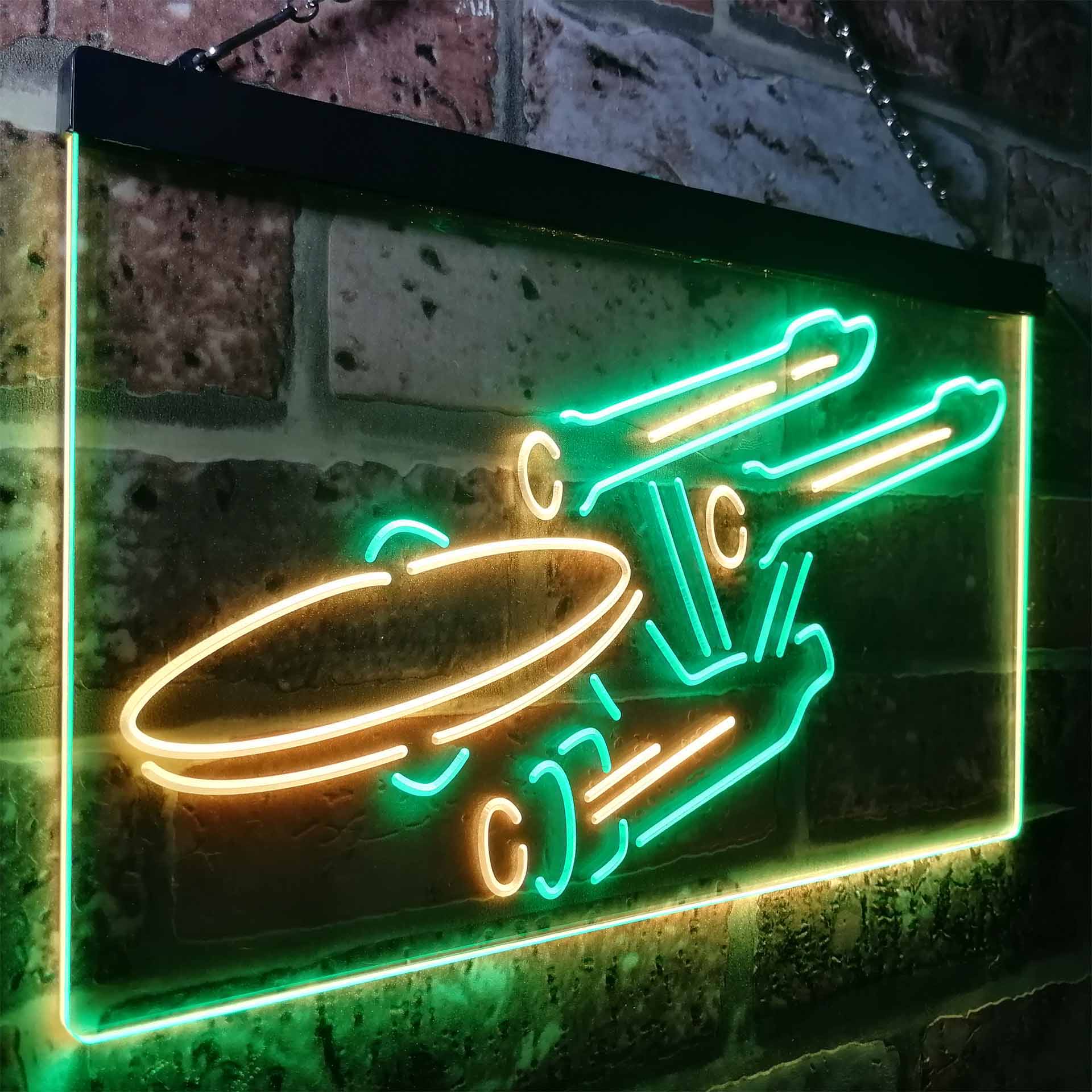 Star Trek Enterprise Space Ship Neon LED Sign