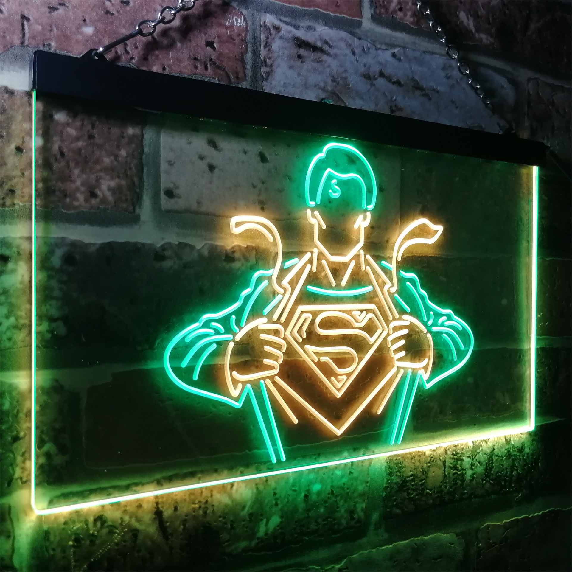 Superman Hero Neon LED Sign