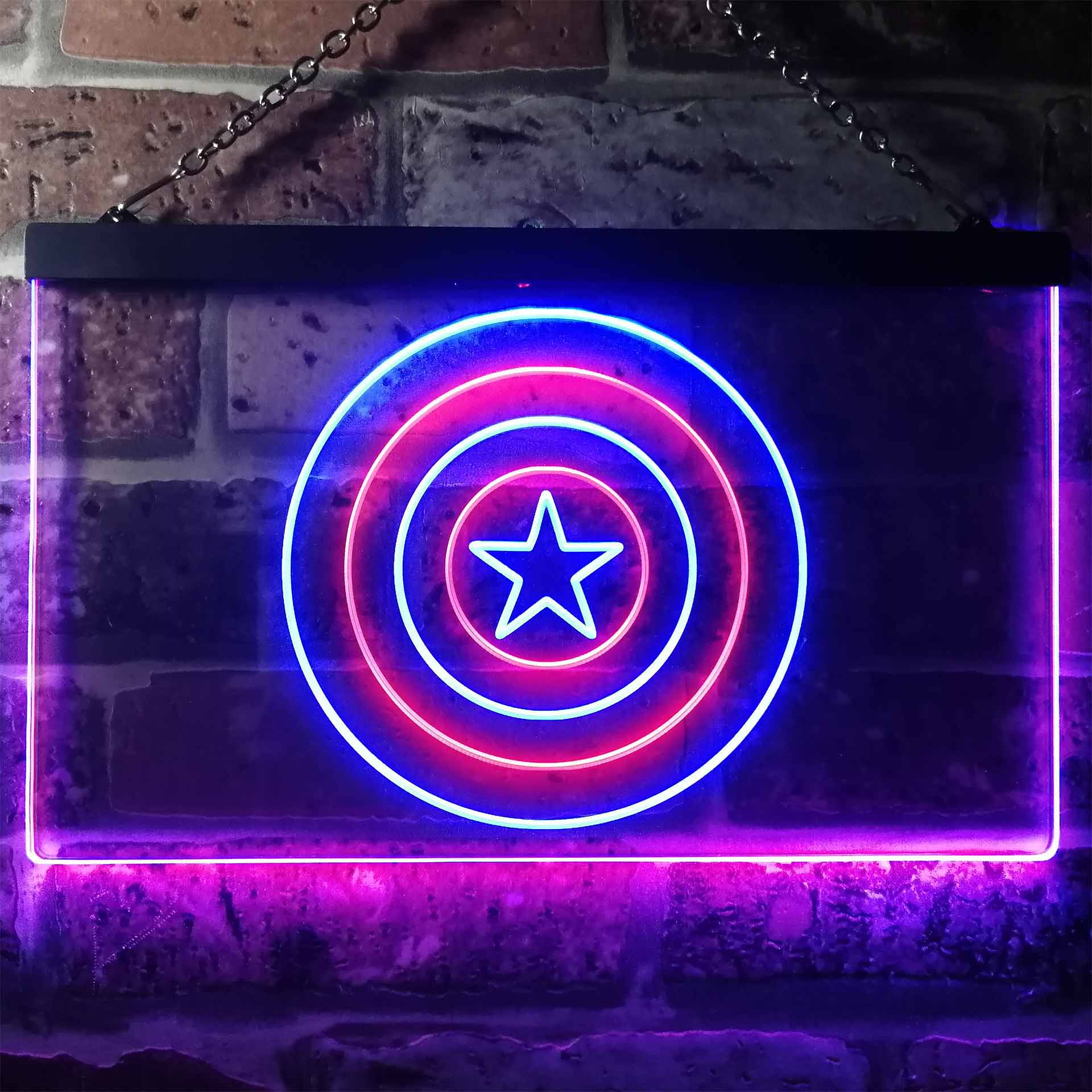 Captain America Shield Neon LED Sign