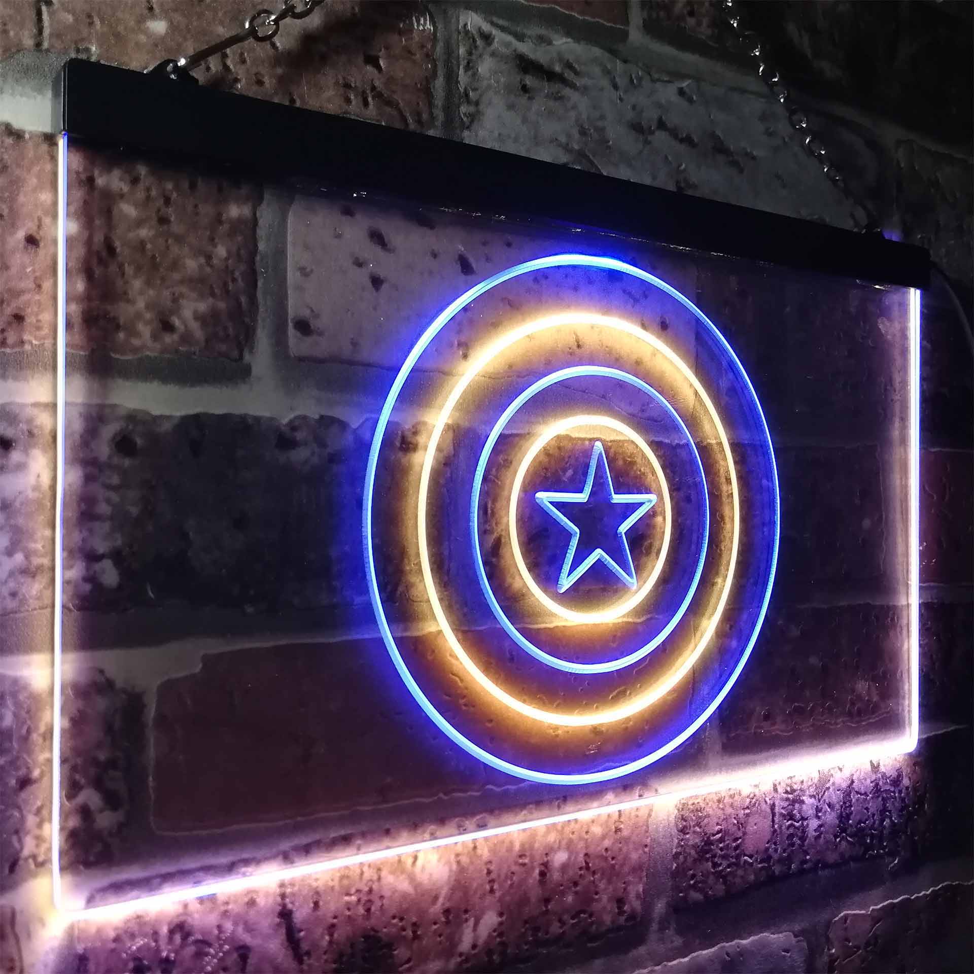 Captain America Shield Neon LED Sign