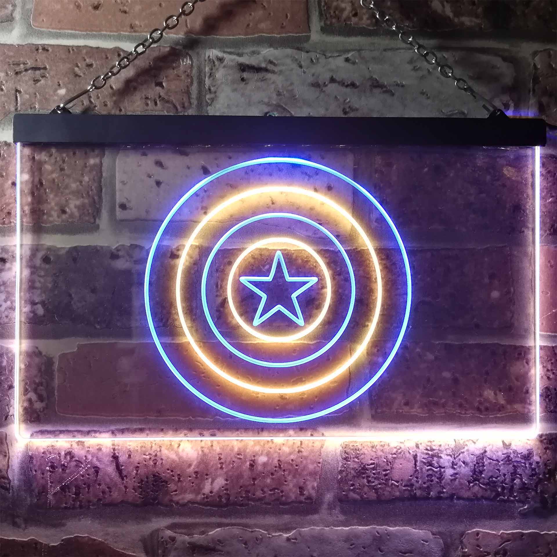 Captain America Shield Neon LED Sign