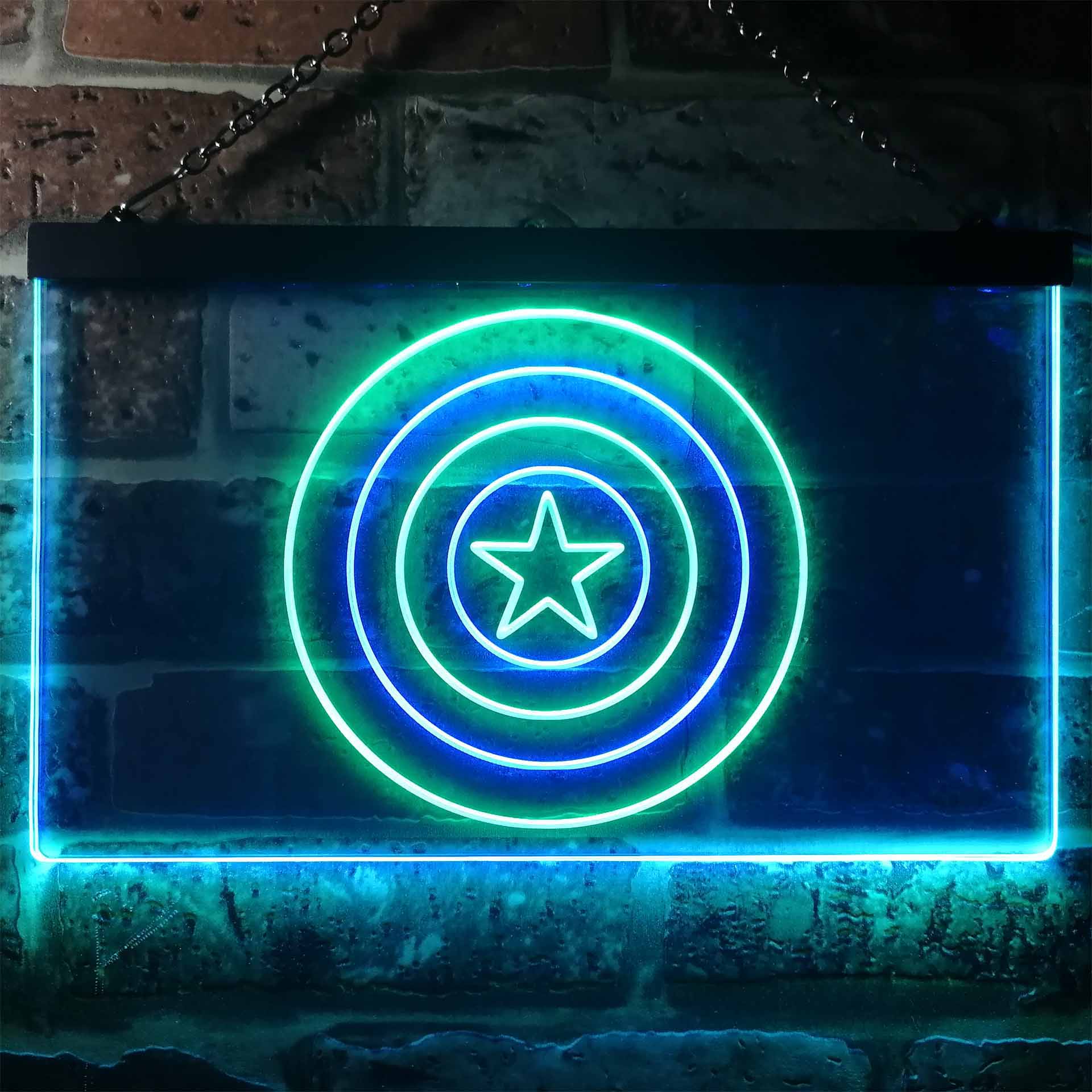 Captain America Shield Neon LED Sign