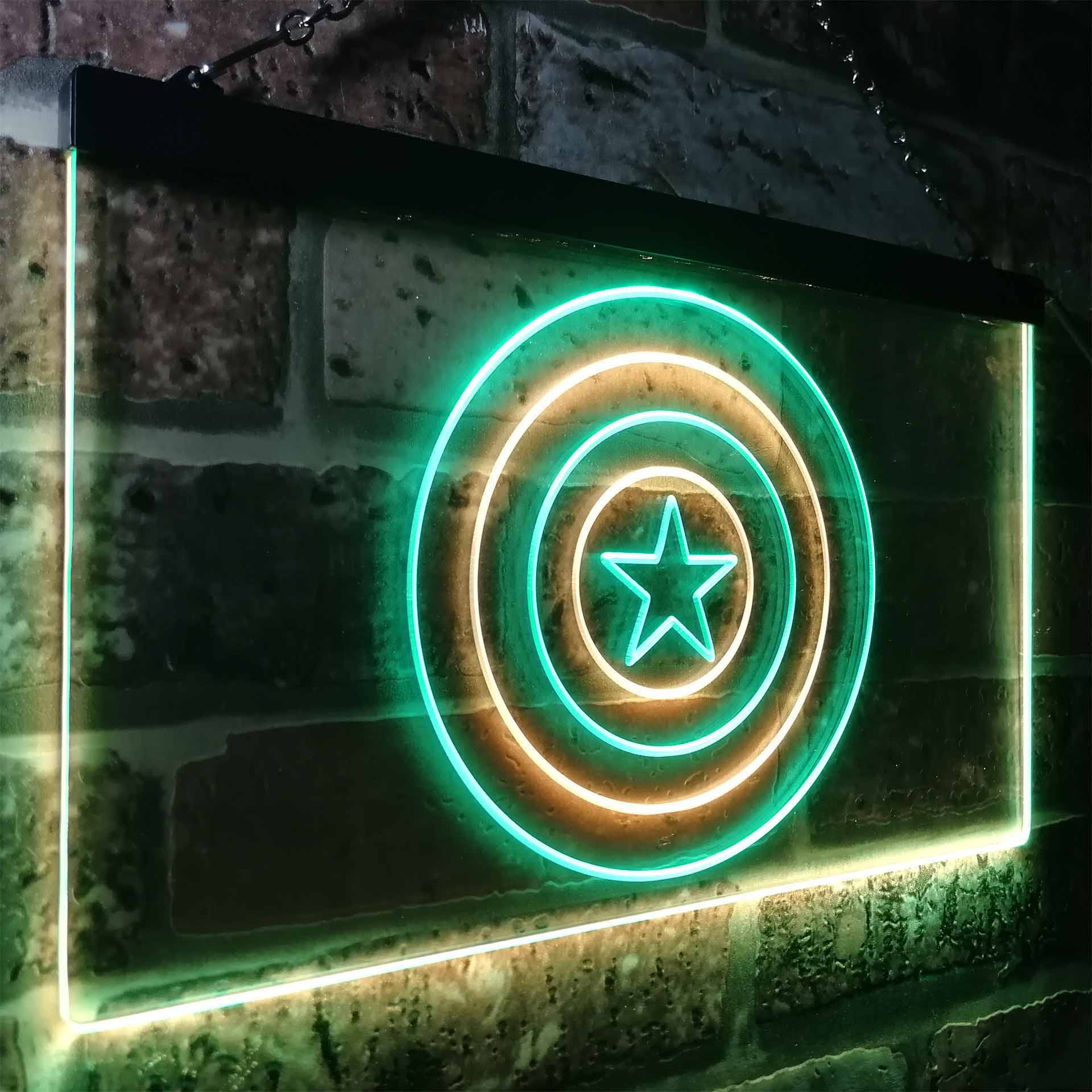 Captain America Shield Neon LED Sign