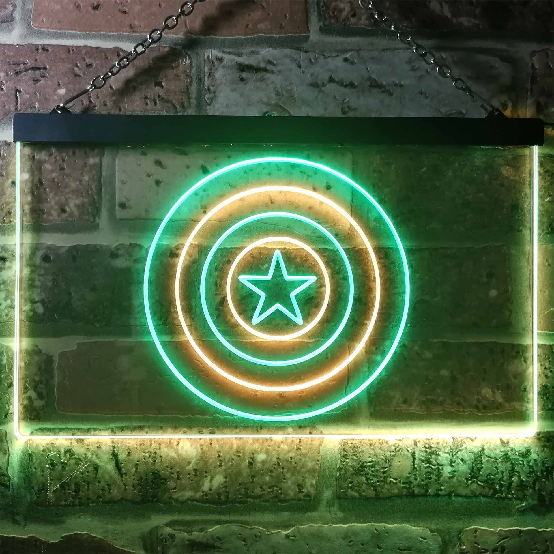 Captain America Shield Neon LED Sign