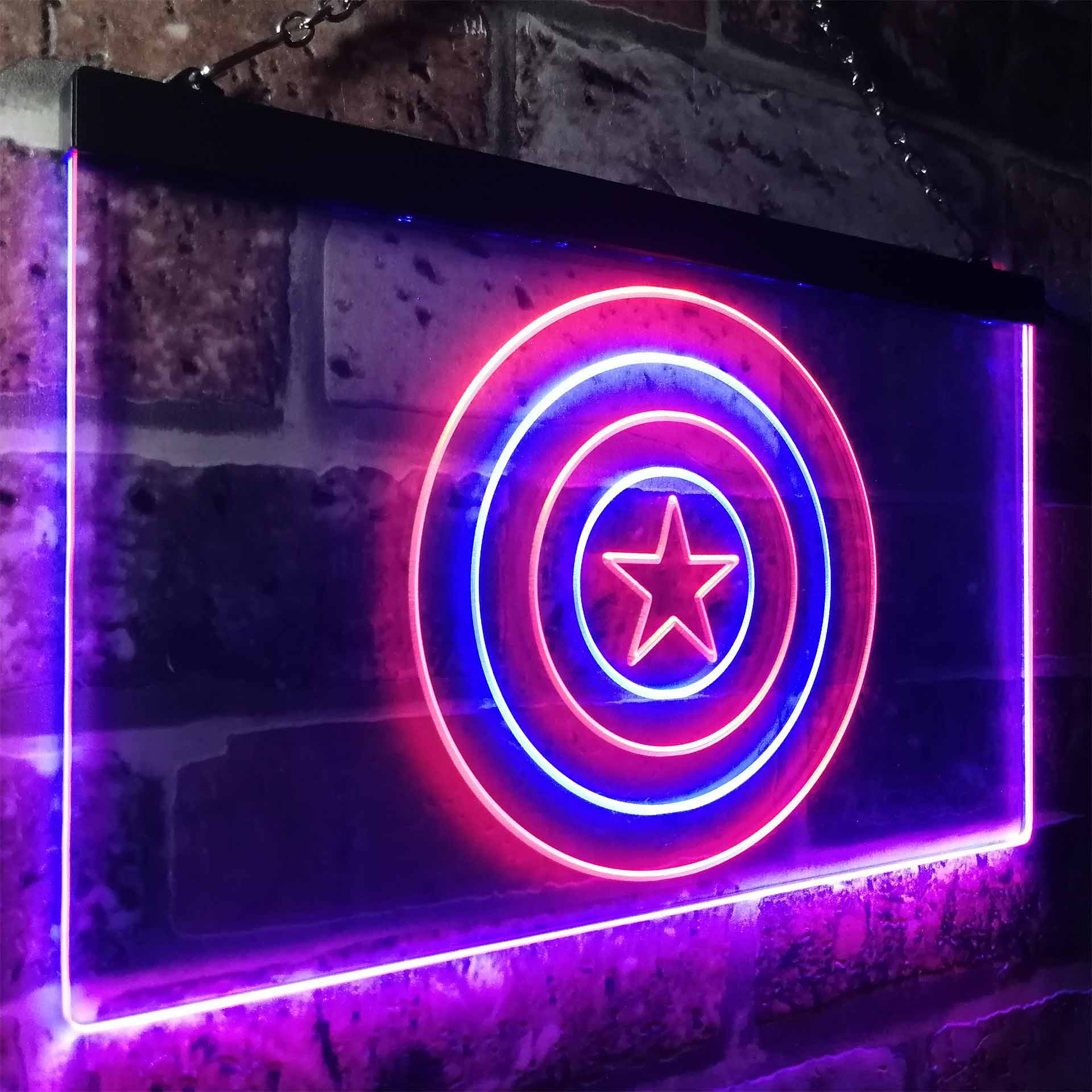 Captain America Shield Neon LED Sign