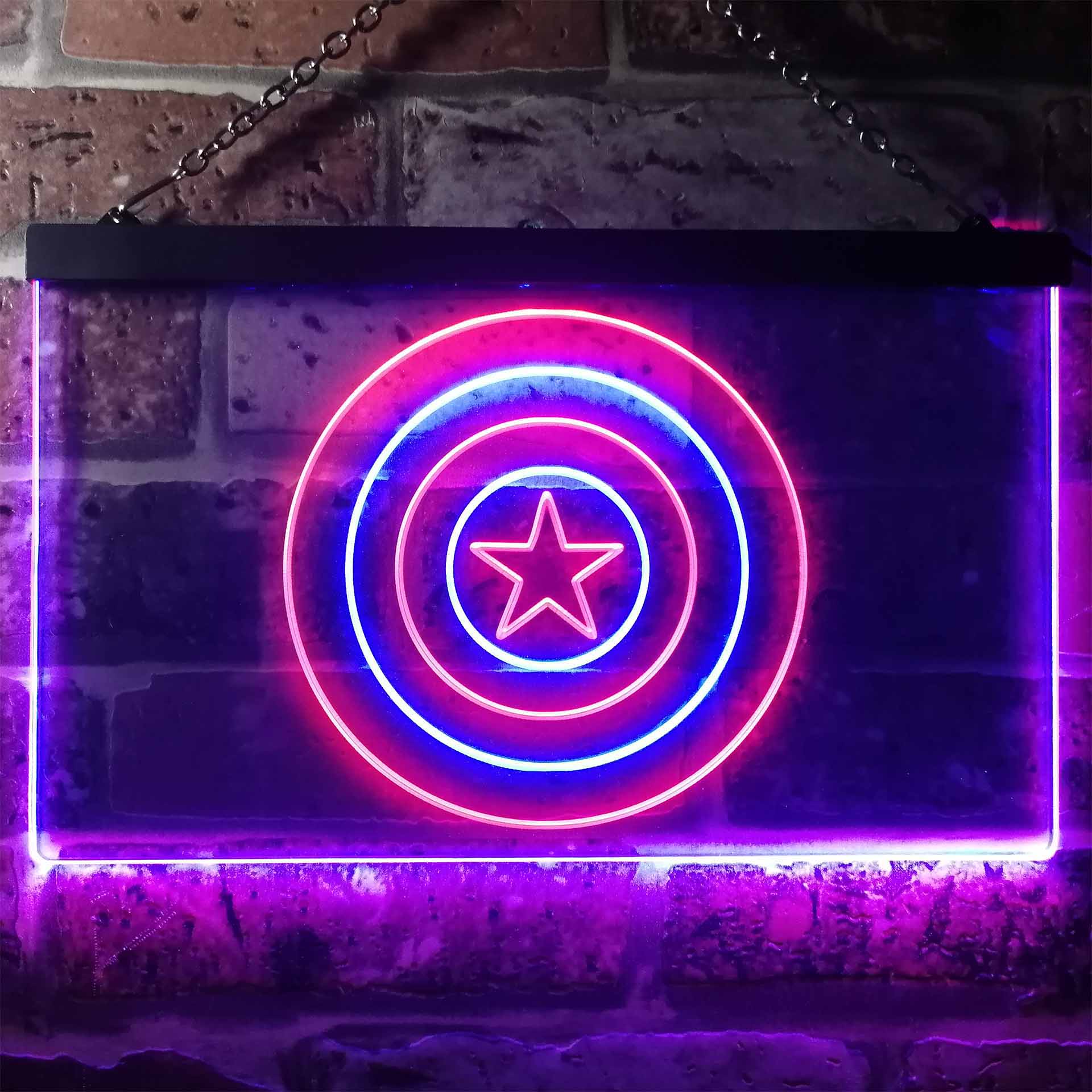 Captain America Shield Neon LED Sign