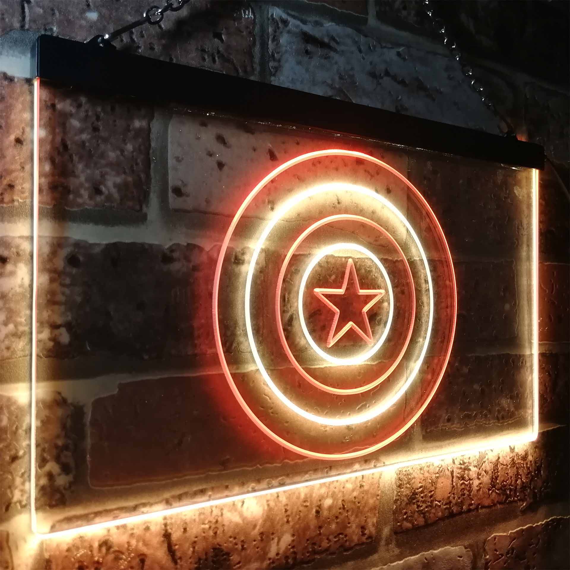 Captain America Shield Neon LED Sign