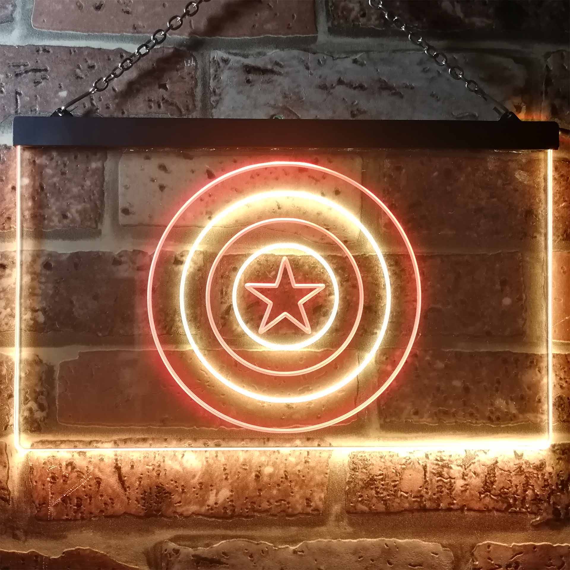 Captain America Shield Neon LED Sign