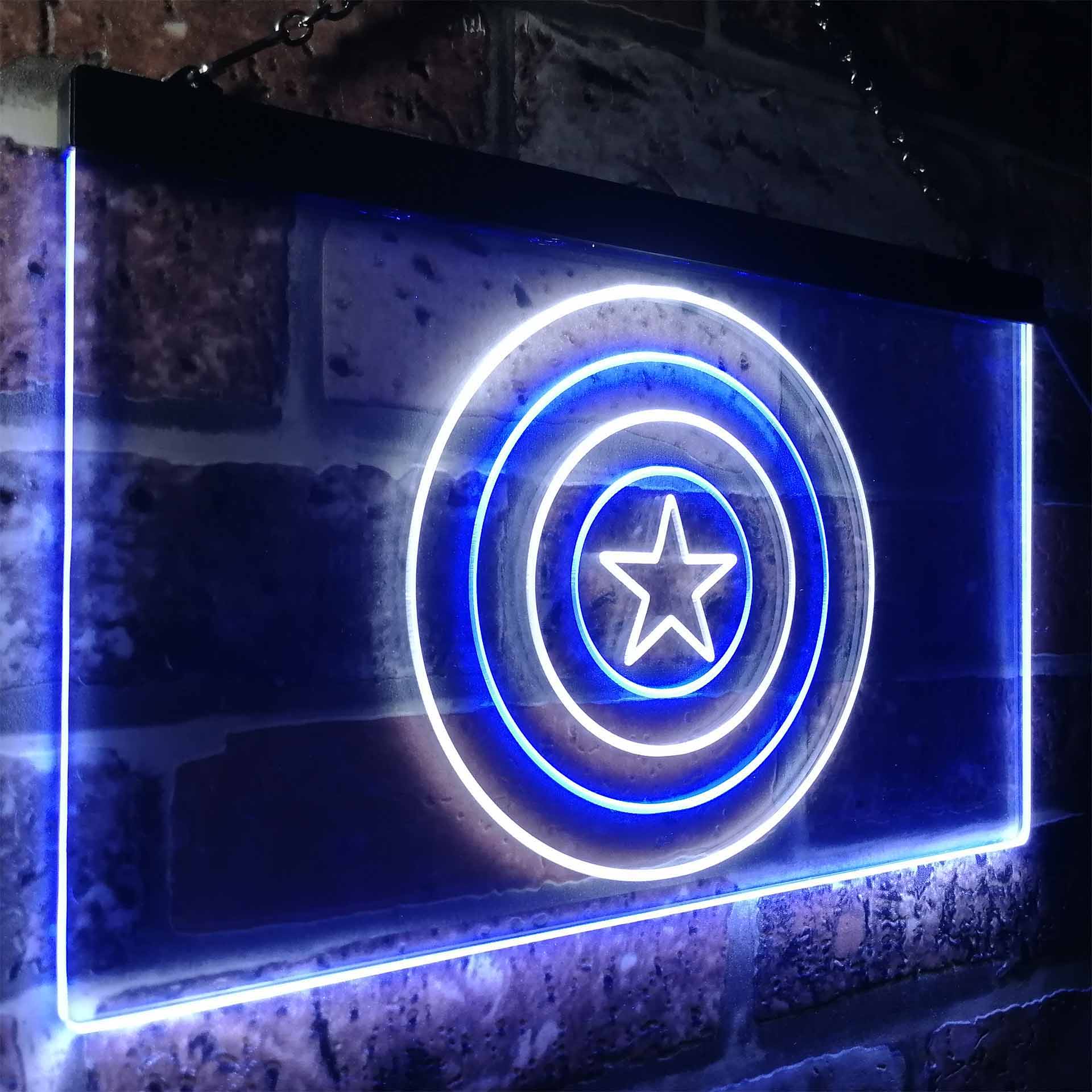 Captain America Shield Neon LED Sign