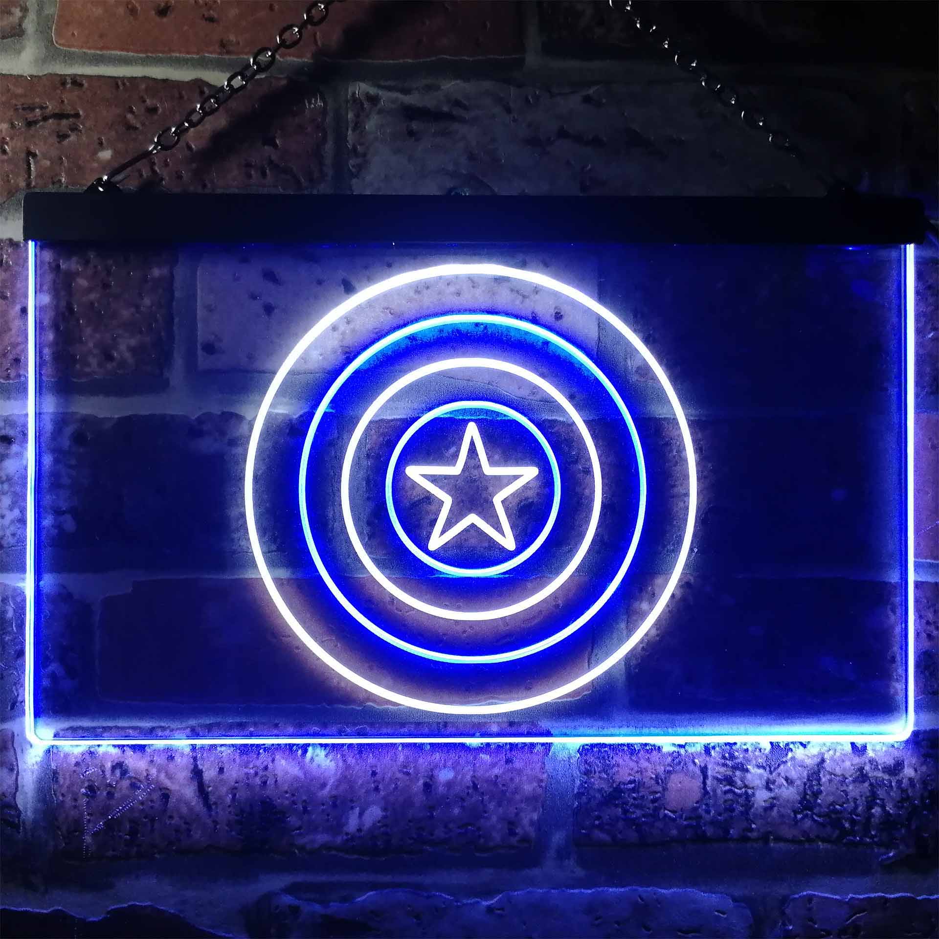 Captain America Shield Neon LED Sign