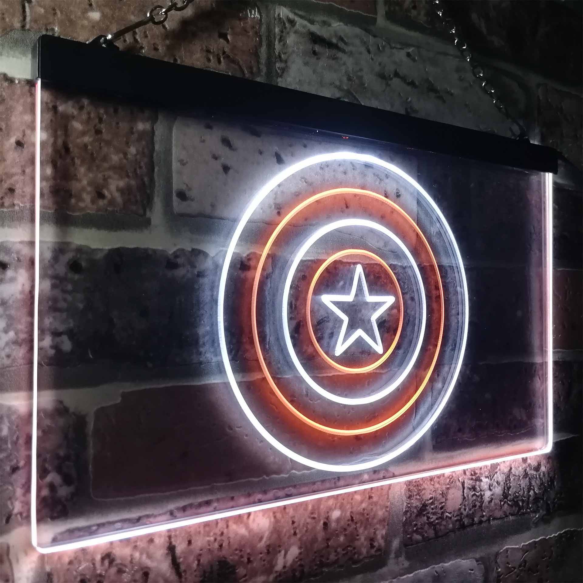 Captain America Shield Neon LED Sign