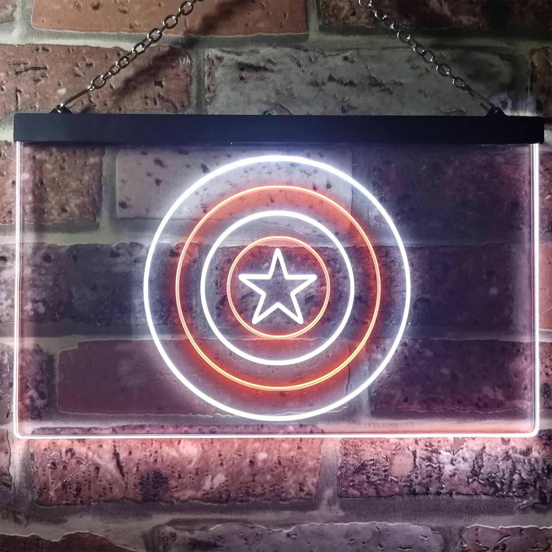 Captain America Shield Neon LED Sign