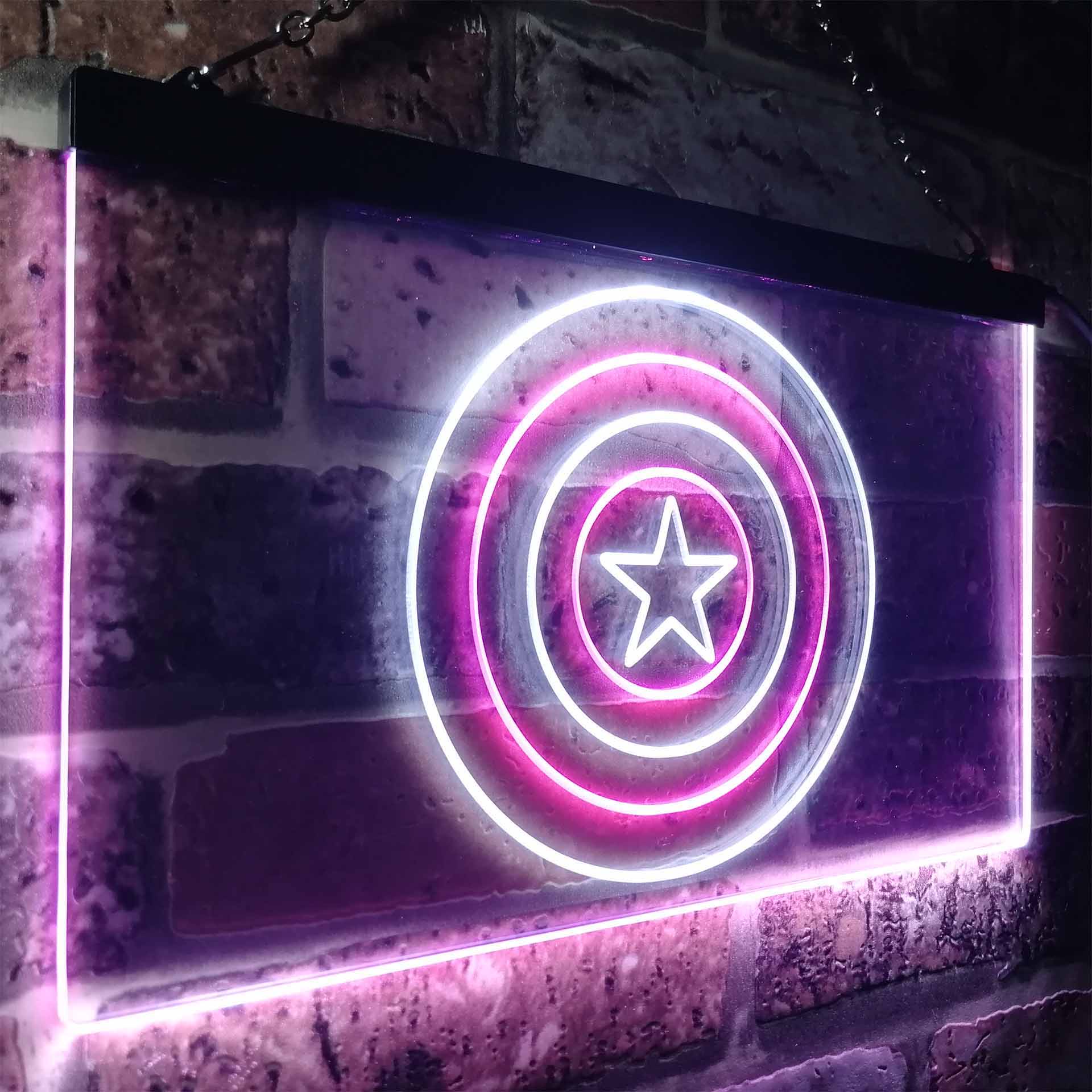 Captain America Shield Neon LED Sign