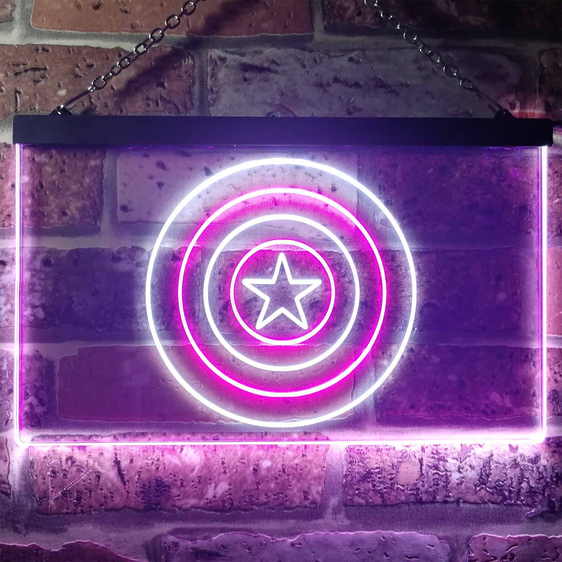 Captain America Shield Neon LED Sign