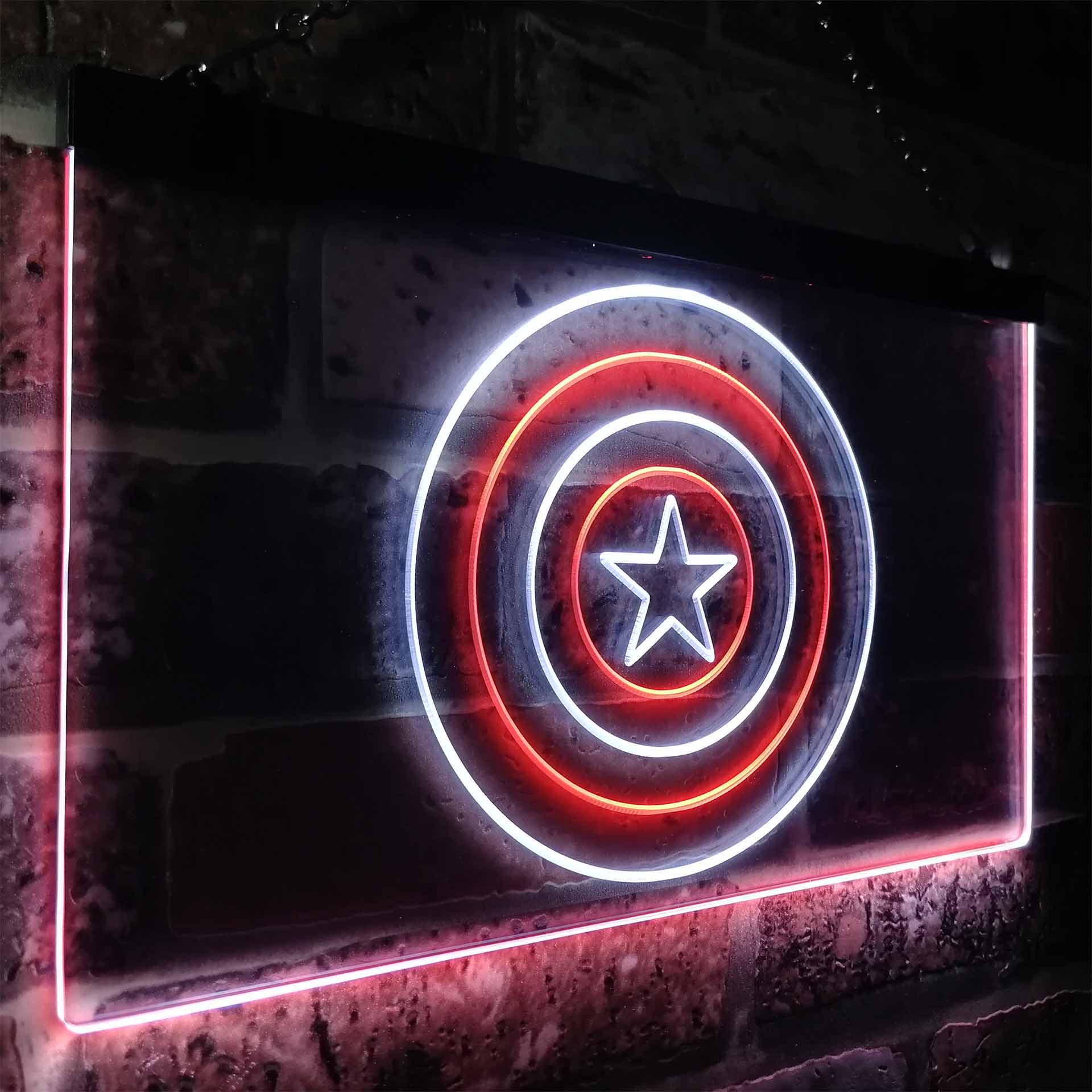 Captain America Shield Neon LED Sign