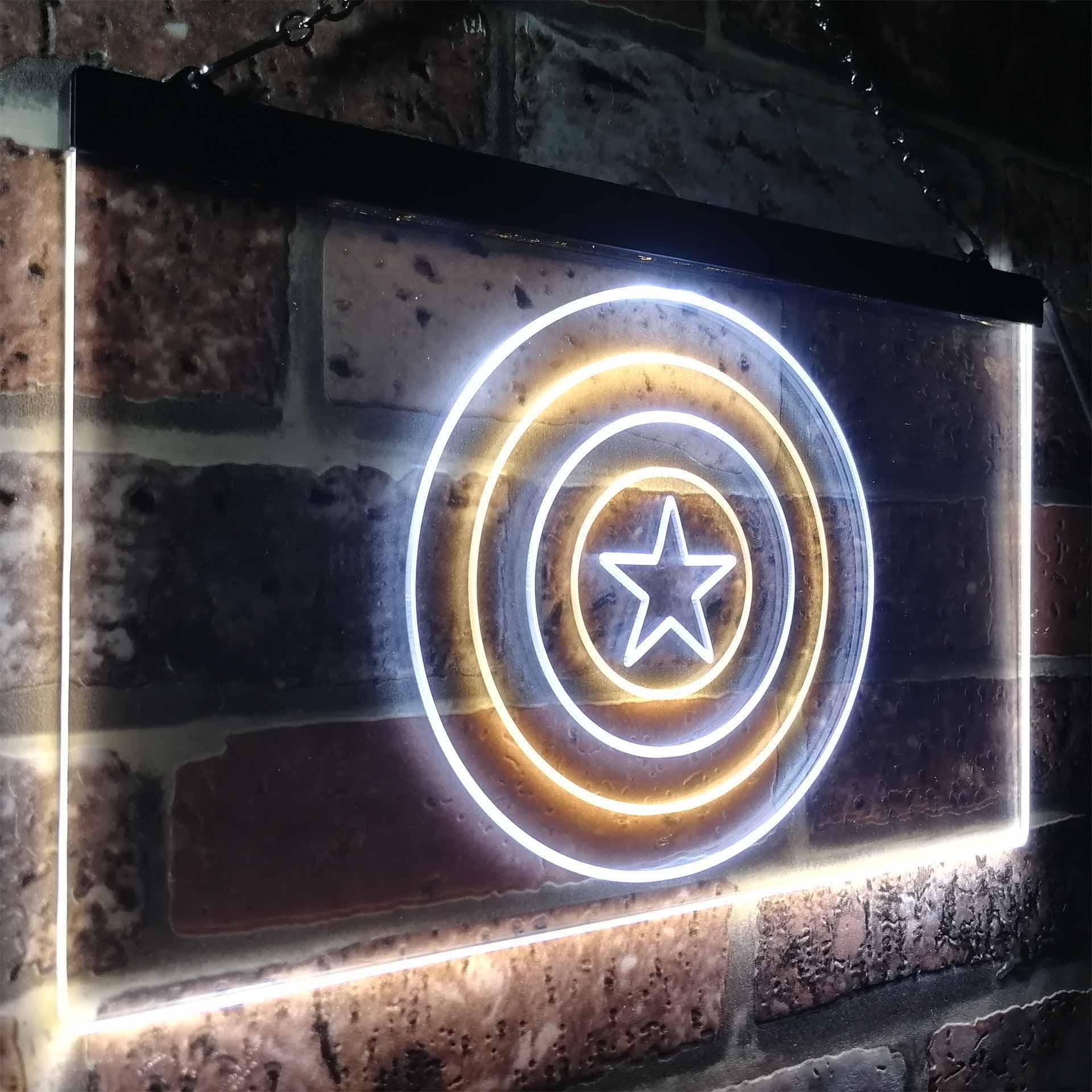 Captain America Shield Neon LED Sign