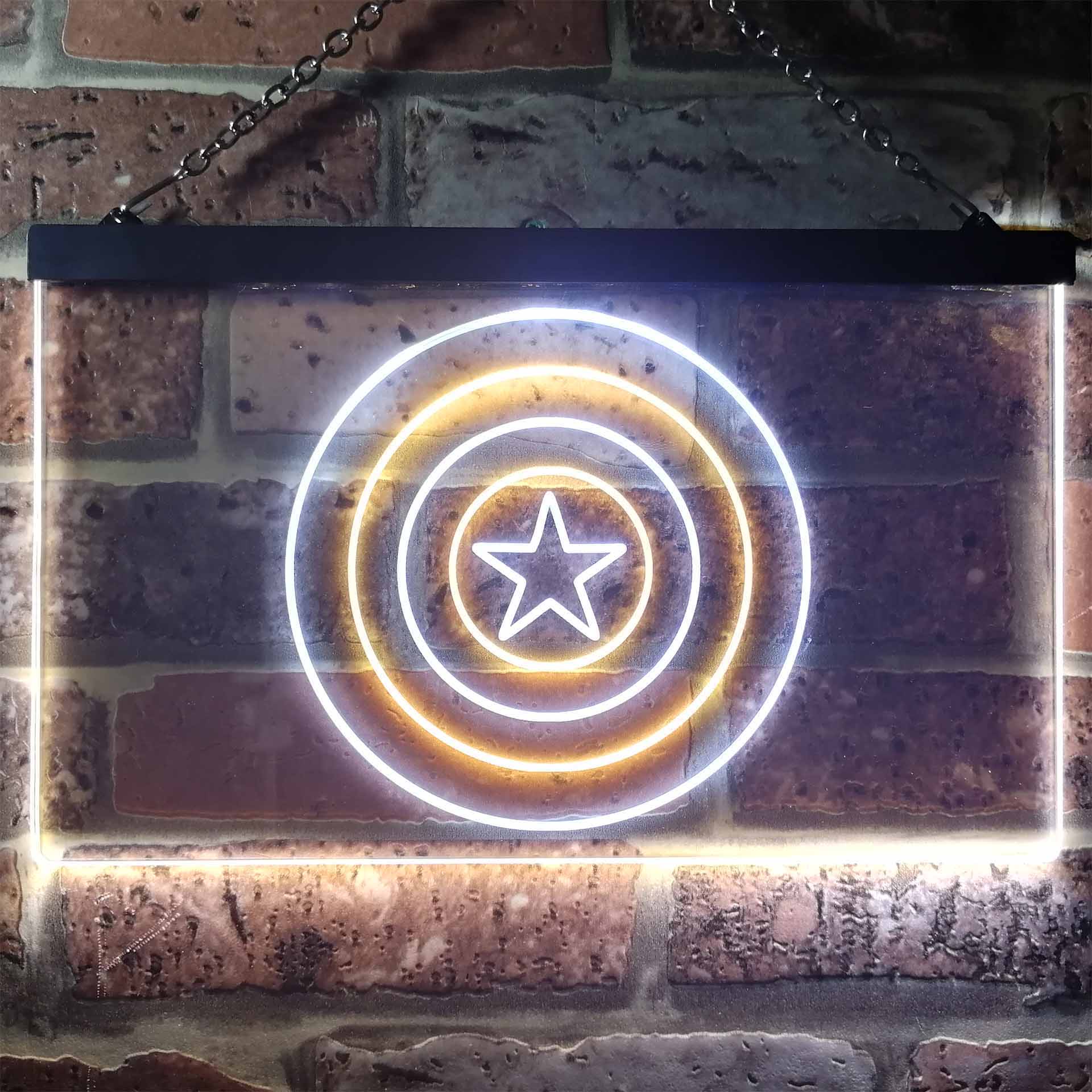 Captain America Shield Neon LED Sign