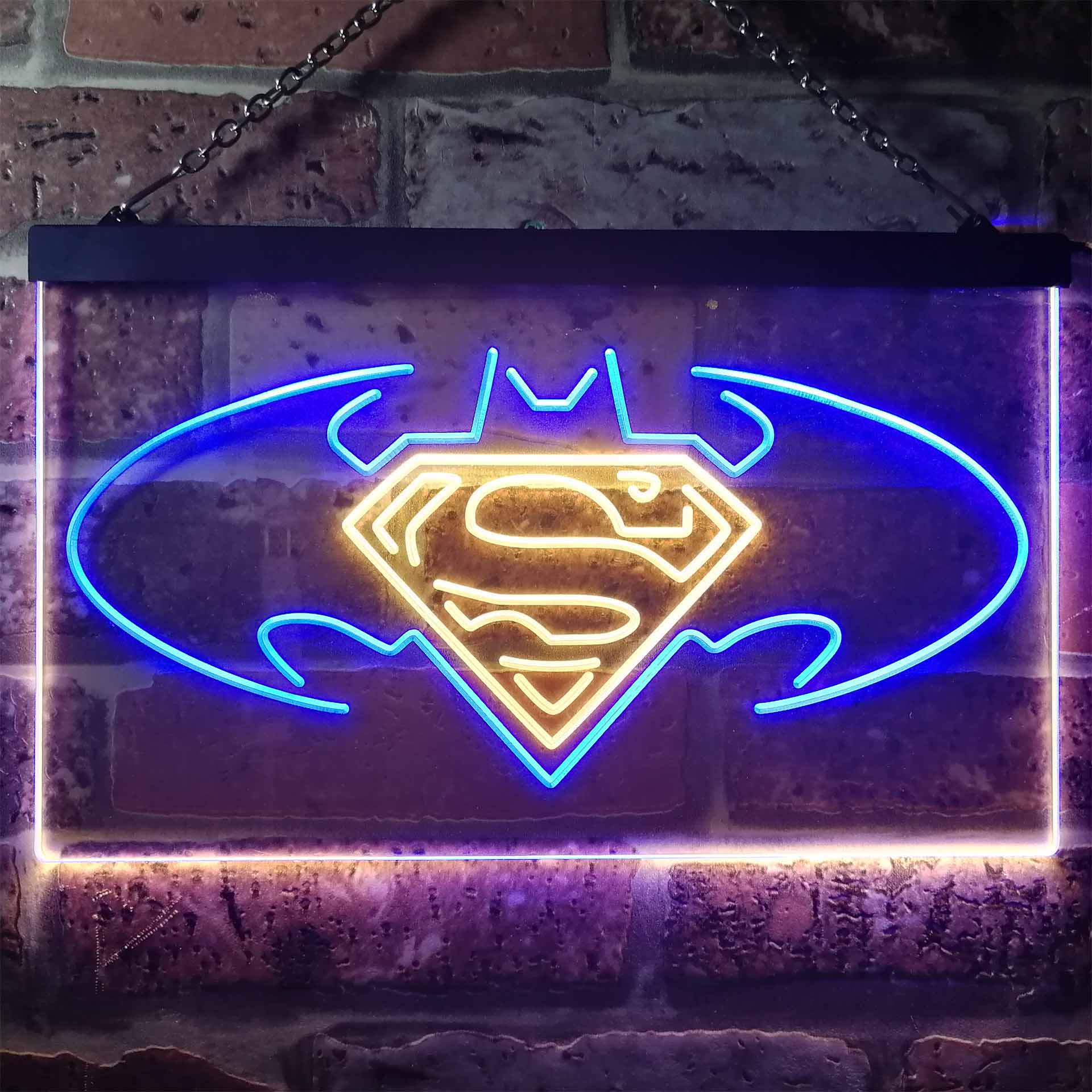 バットマンvsスーパーマンヒーローネオンLEDサイン