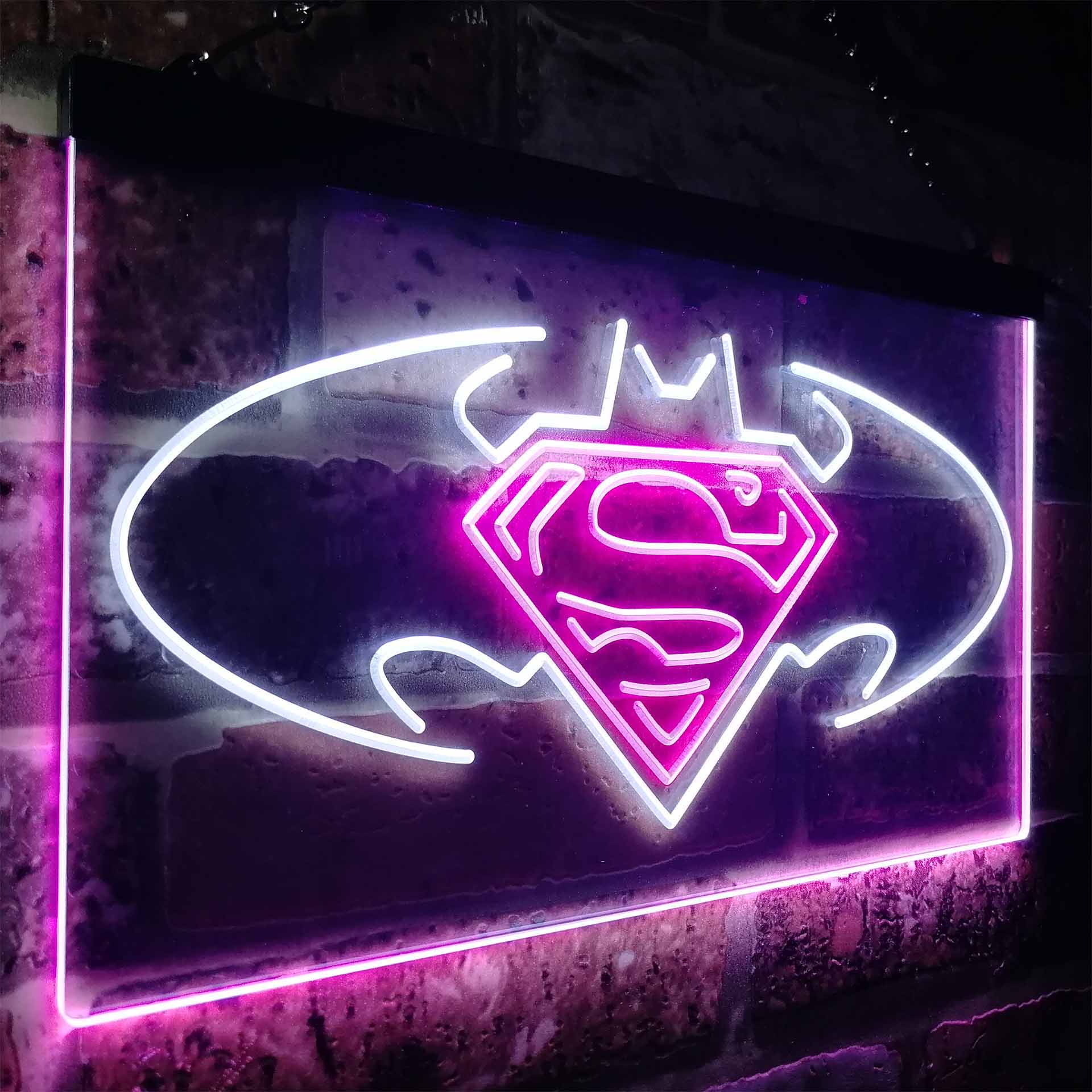 Batman vs Superman Hero Neon LED Sign